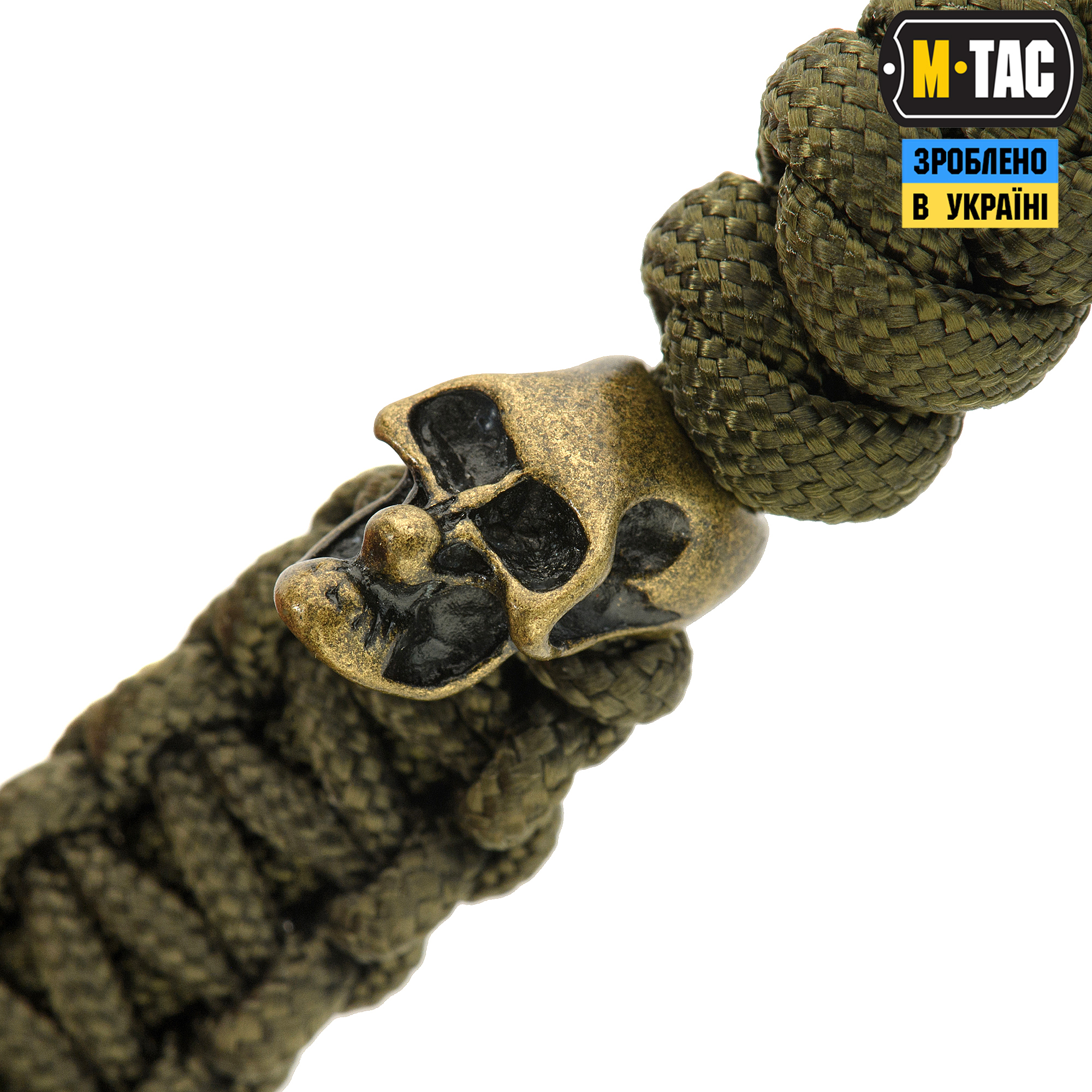 M-Tac темляк Loopy Snake Skull Olive — 3