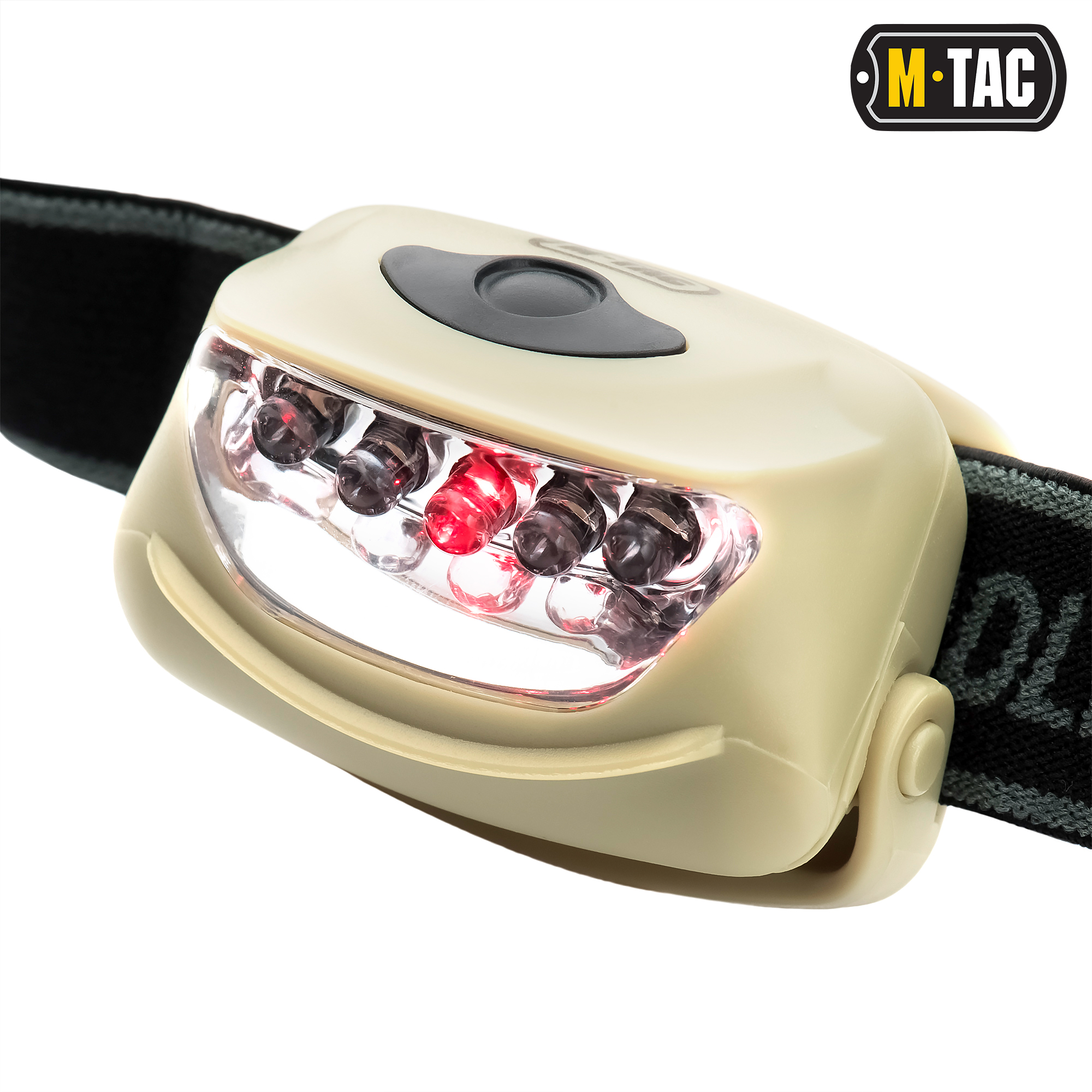 M-Tac фонарь налобный 4+1 LED Khaki — 4