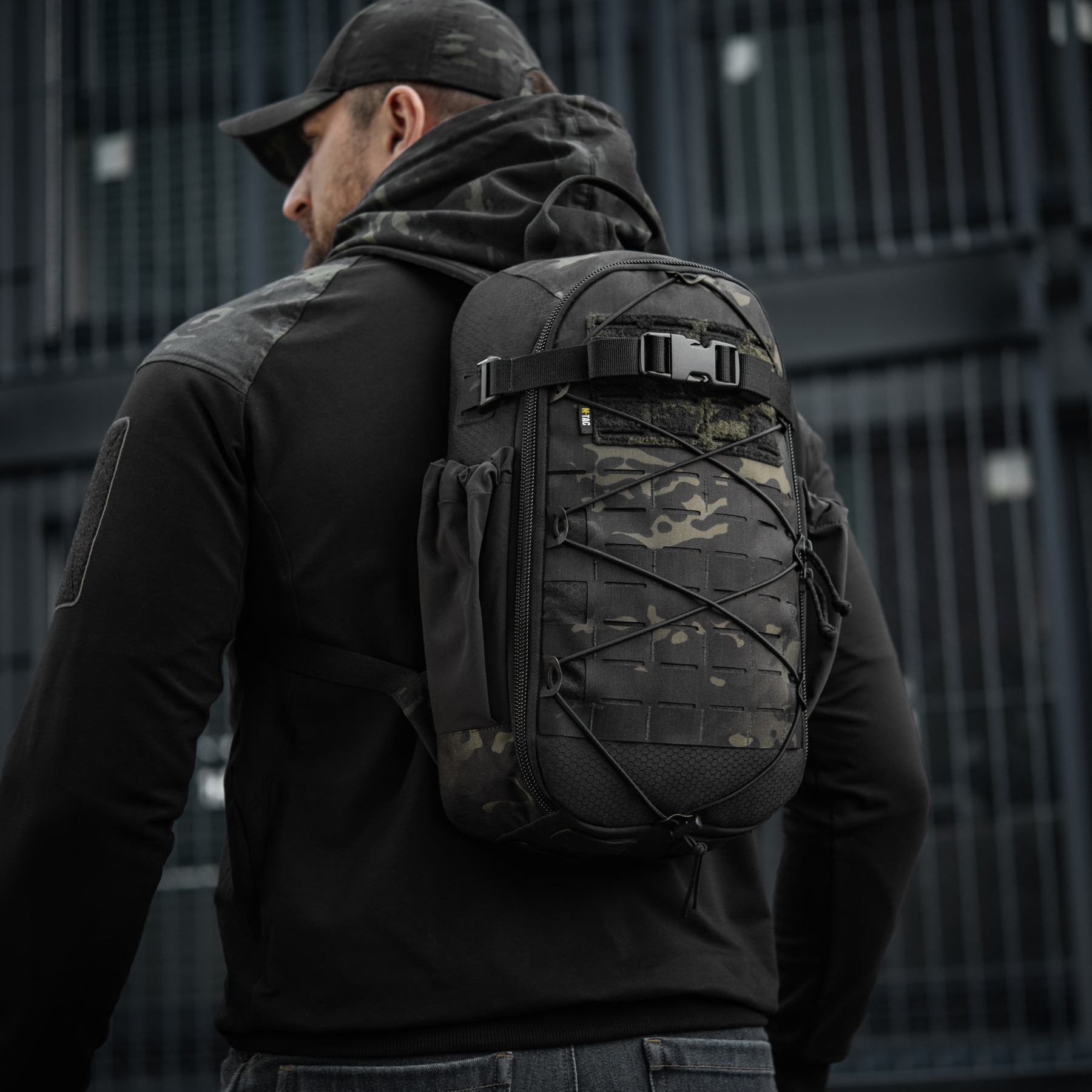 M-Tac рюкзак Sturm с эргономичными лямками Elite Multicam Black — 8