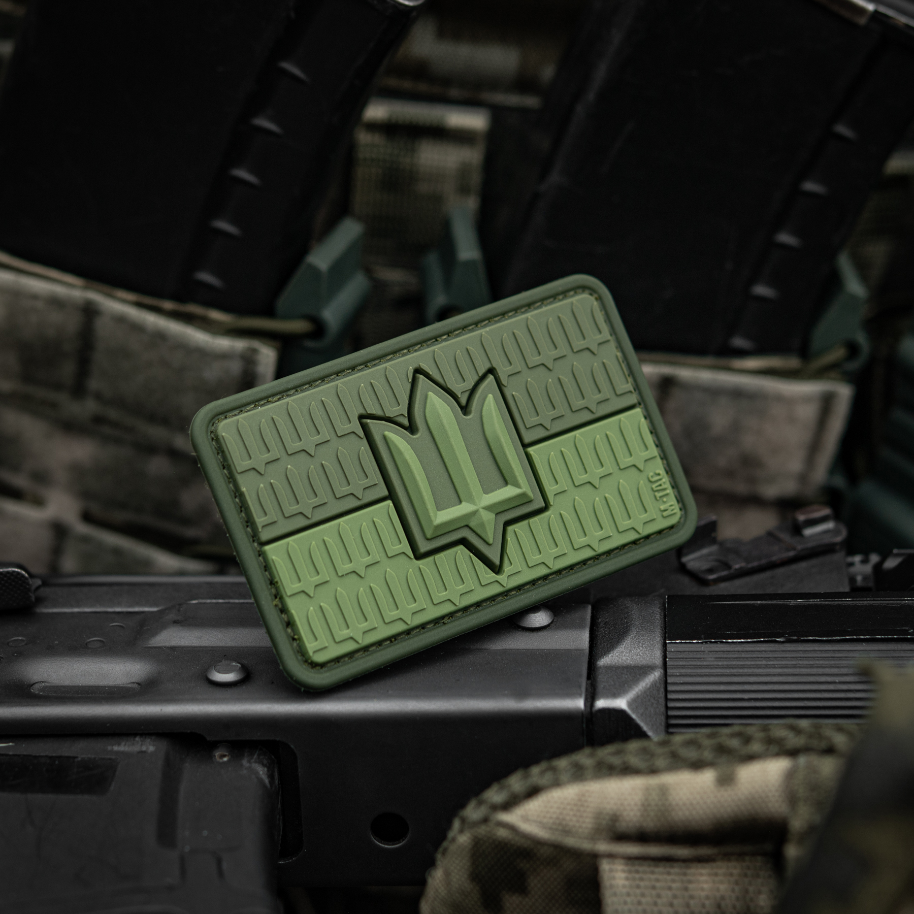 M-Tac нашивка прапор України з тризубом ЗСУ PVC Olive — 14