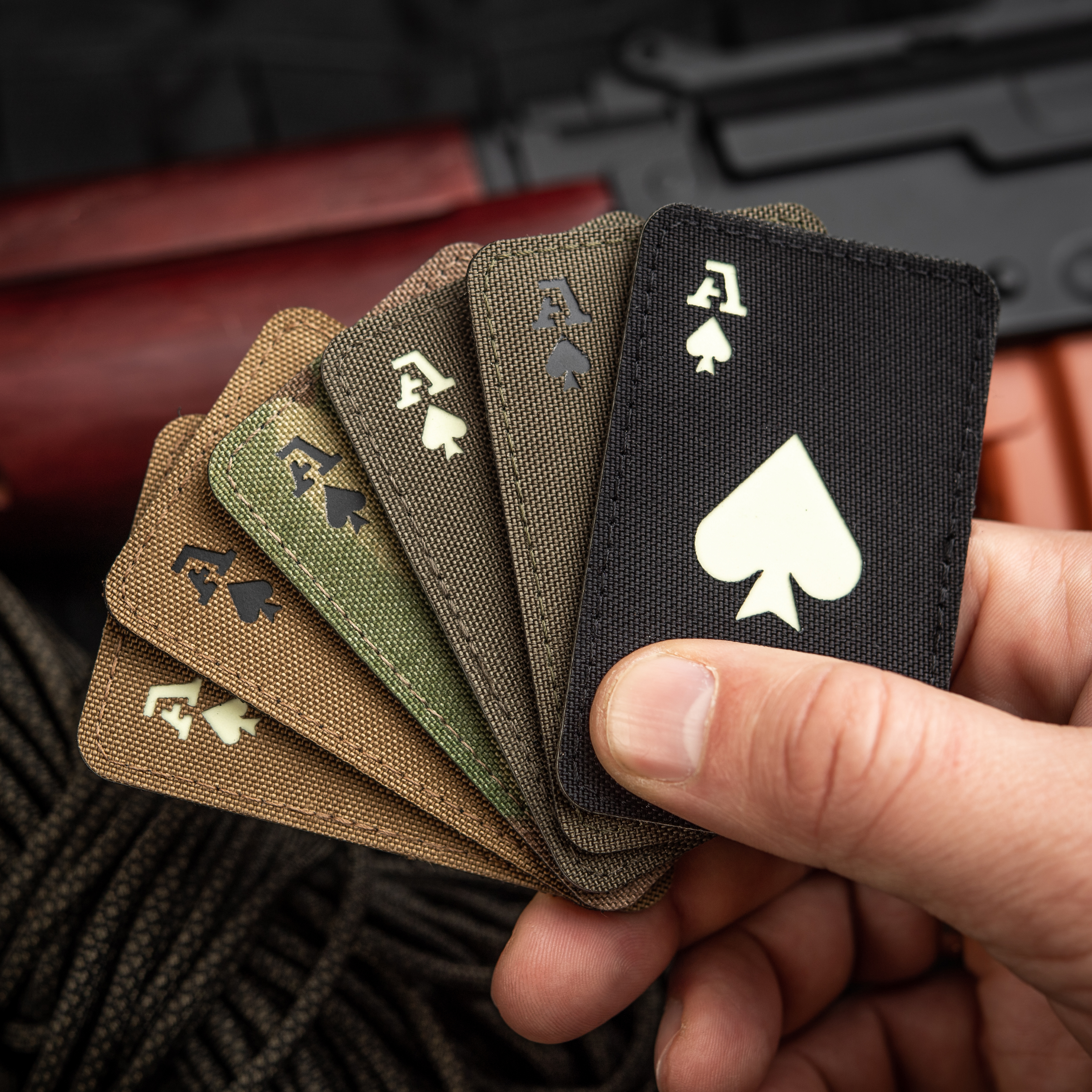 M-Tac нашивка Ace of Spades Laser Cut Black/GID — 12