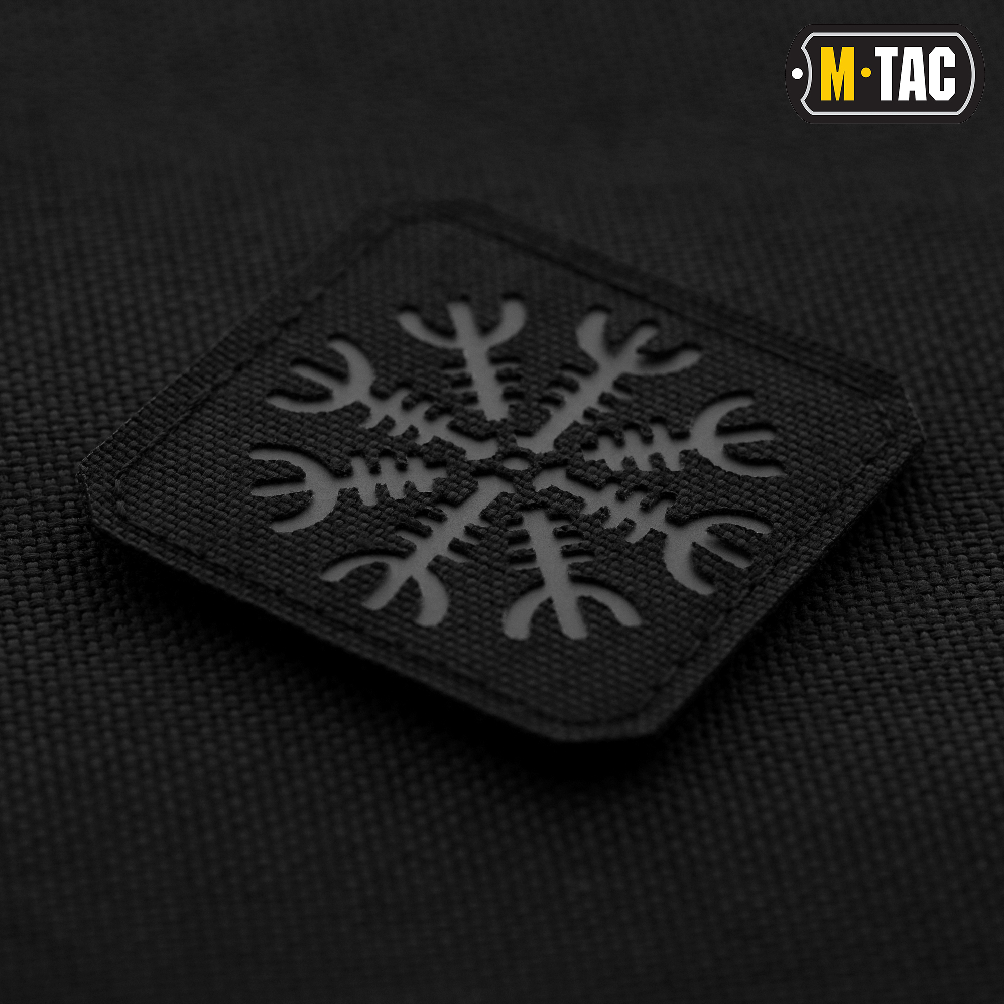 M-Tac нашивка Шлем Ужаса Laser Cut Black/Grey — 2