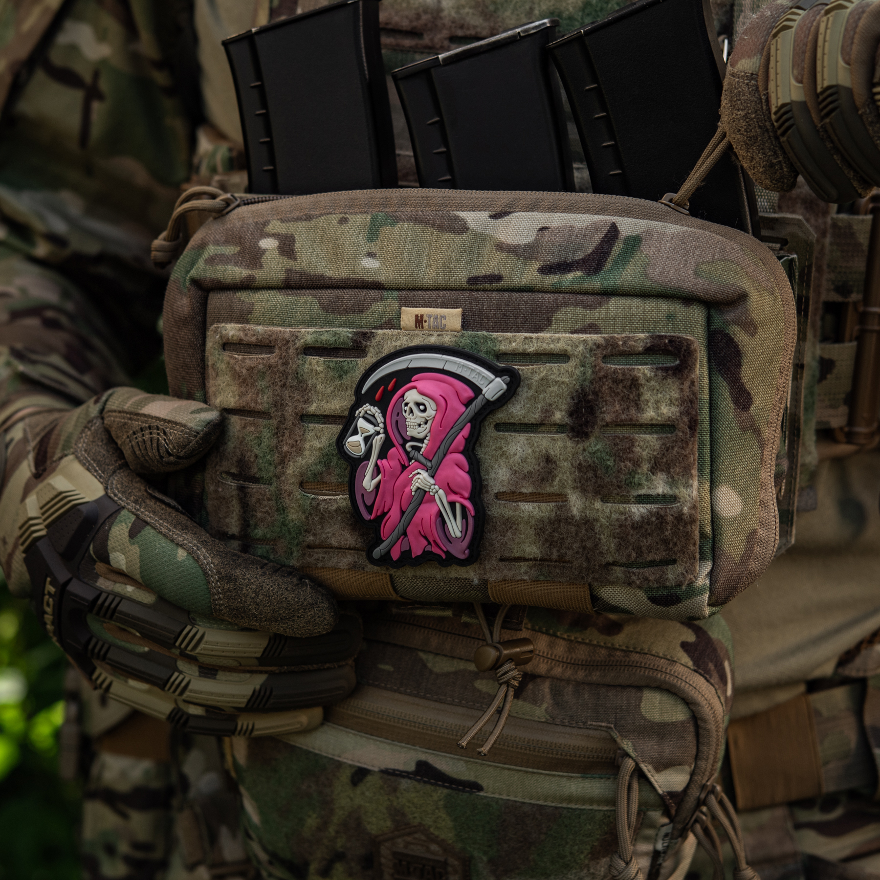 M-Tac нашивка Time PVC Pink/Black — 12