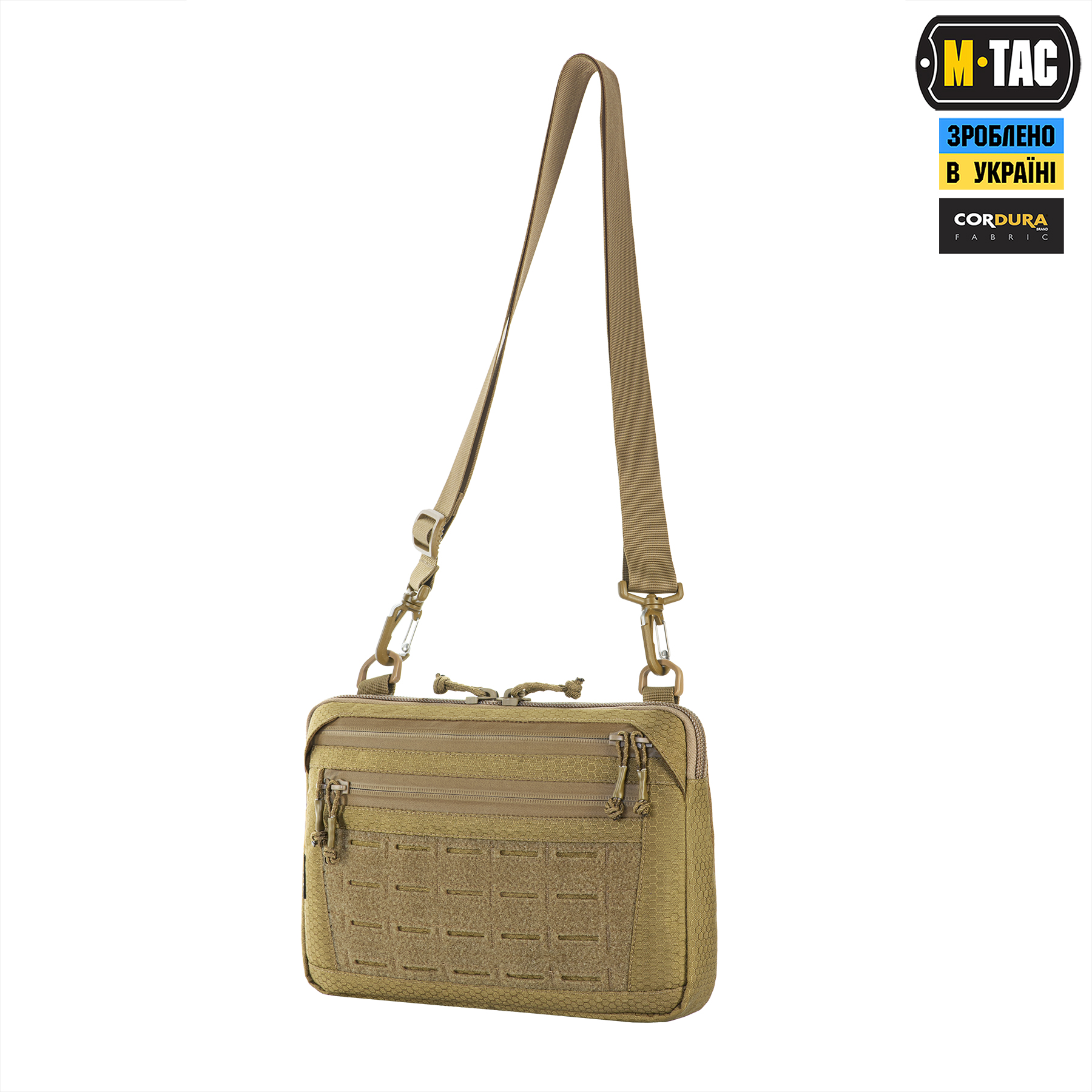 M-Tac сумка Admin Bag Medium Elite с липучкой Hex Coyote — 6