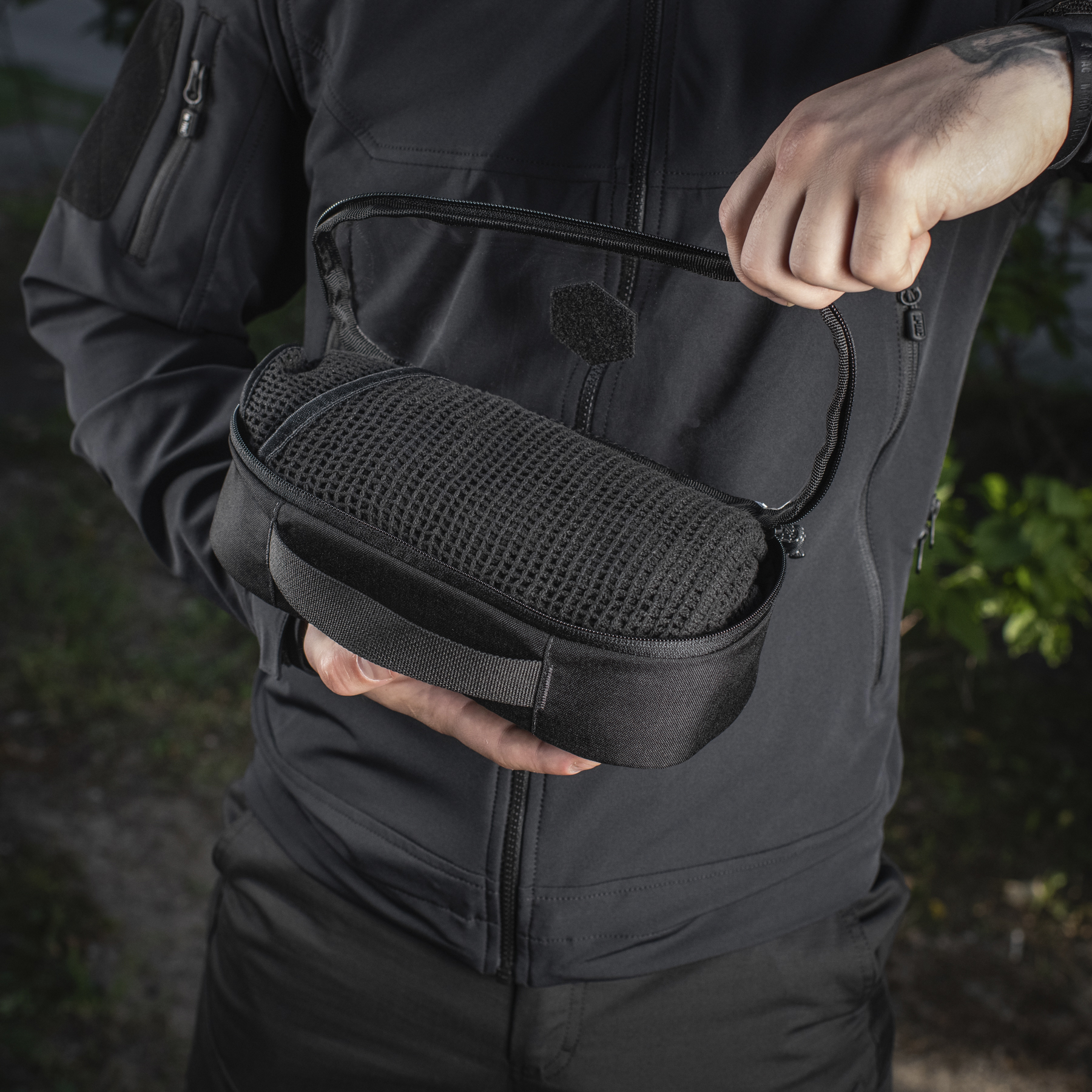 M-Tac органайзер утилитарный прозрачный Elite Medium Gen.II Black — 15