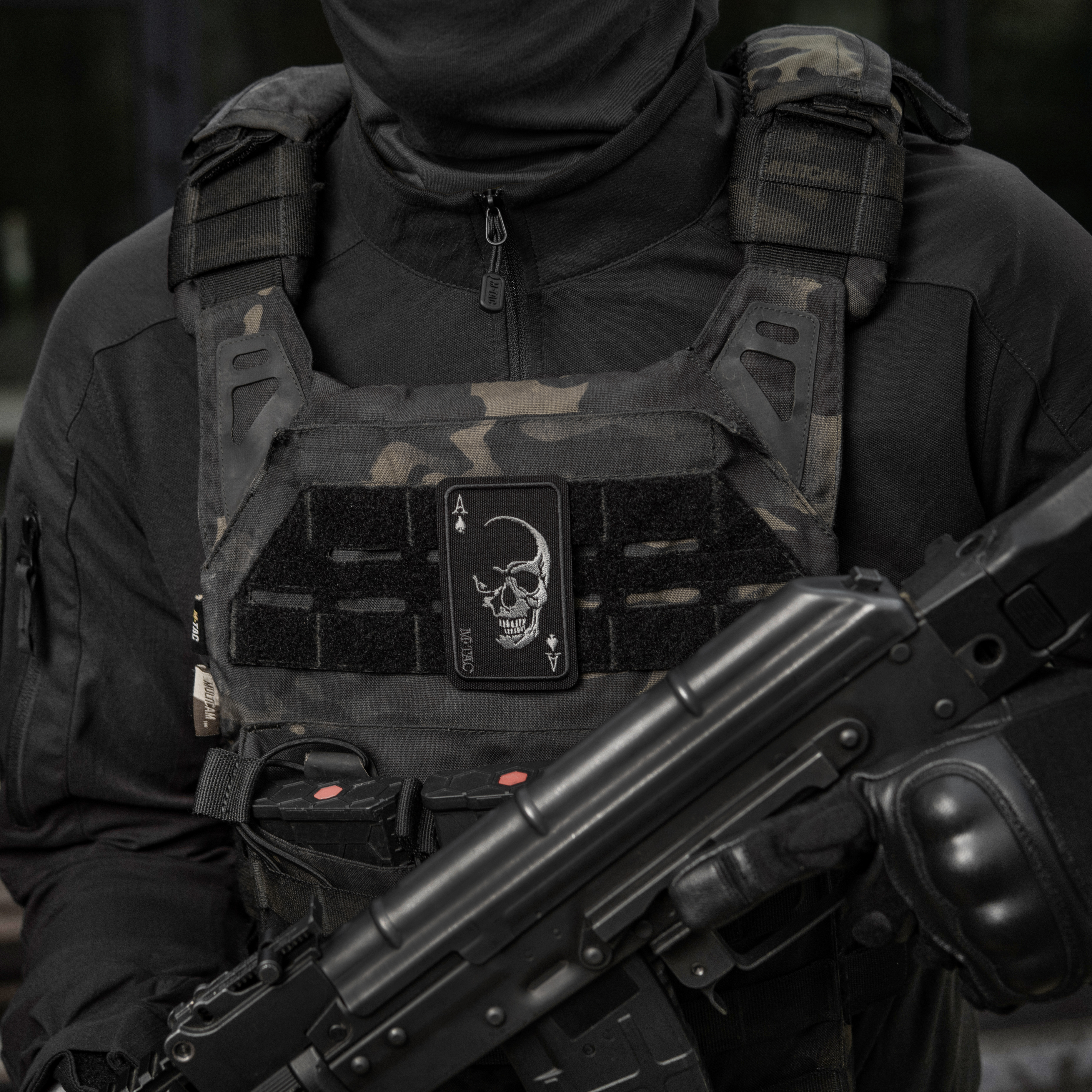 M-Tac нашивка Face of war (вишивка) Black — 7