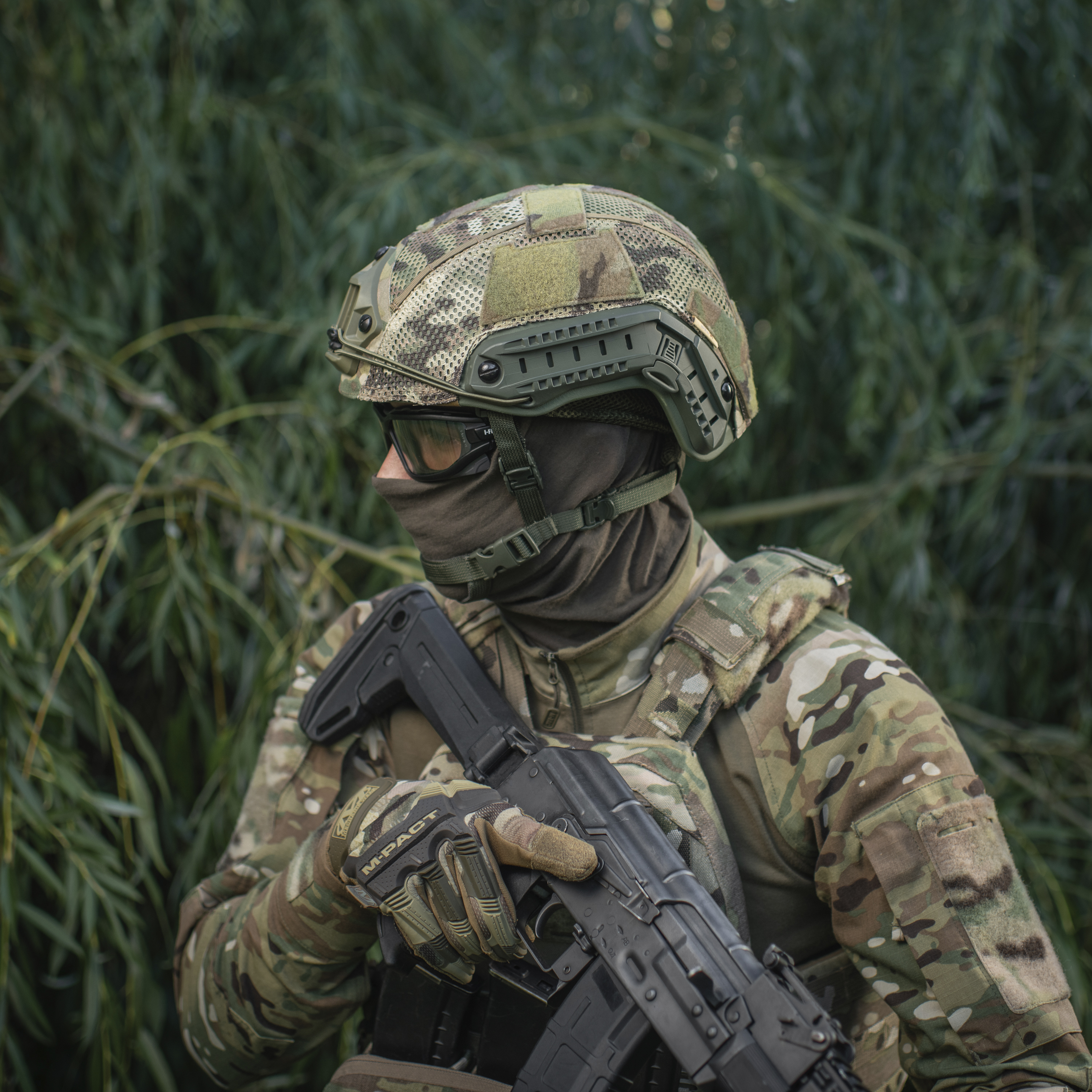 M-Tac кавер на шлем под Shroud Multicam — 16