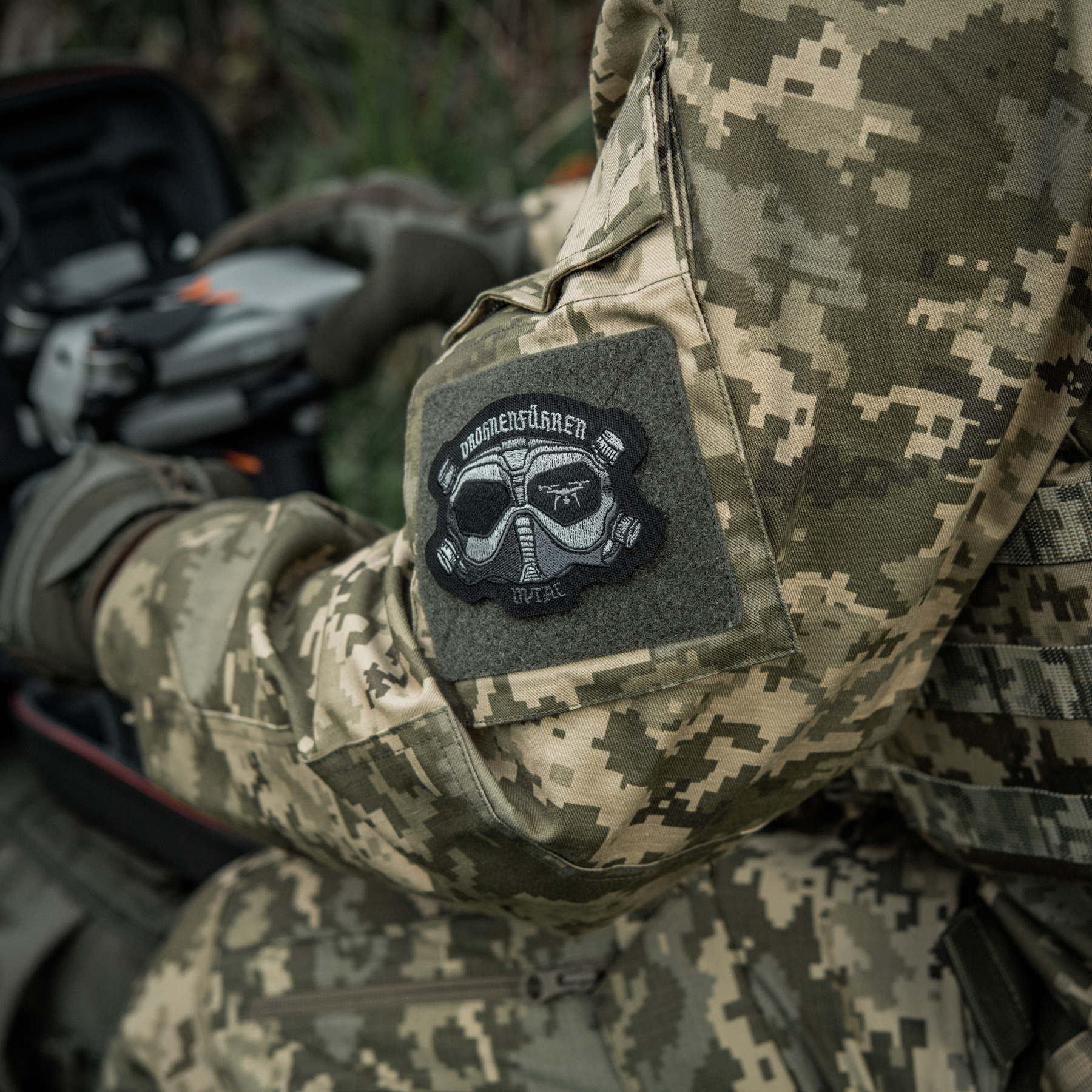M-Tac нашивка Drohnenführer (вышивка) Black — 4