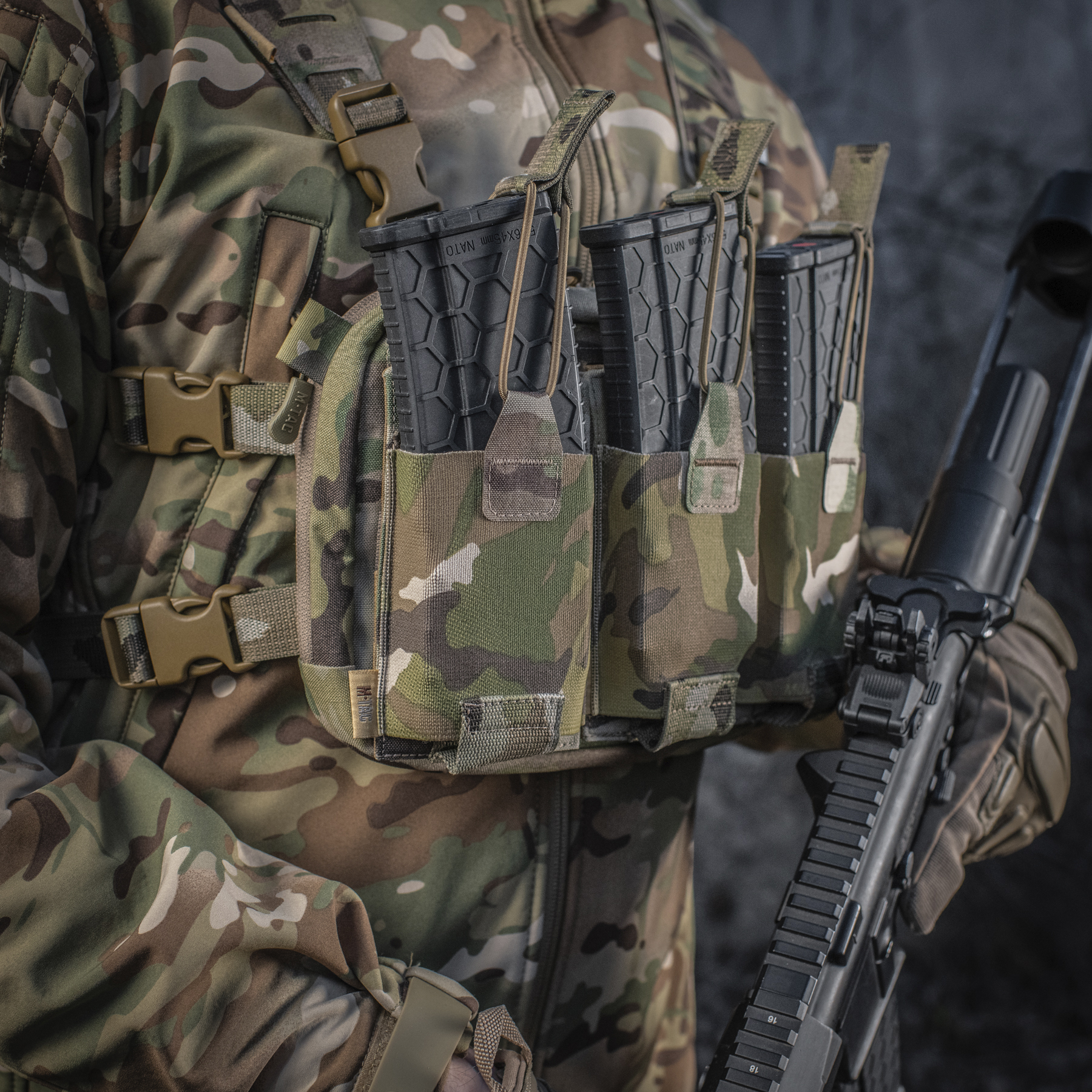 M-Tac подсумок эластичный на 1 магазин Elite Multicam — 10