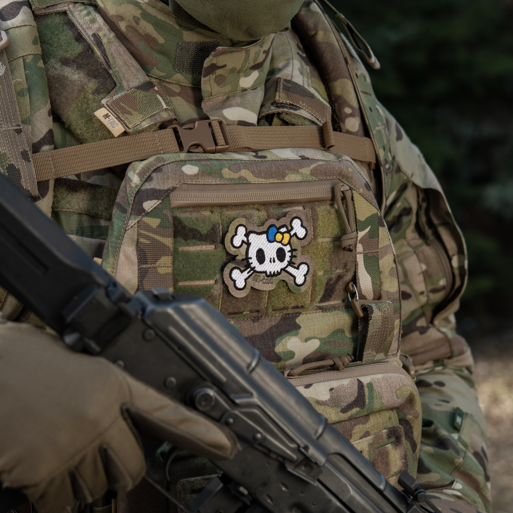 M-Tac нашивка KITTY (вышивка) White/Multicam — 6