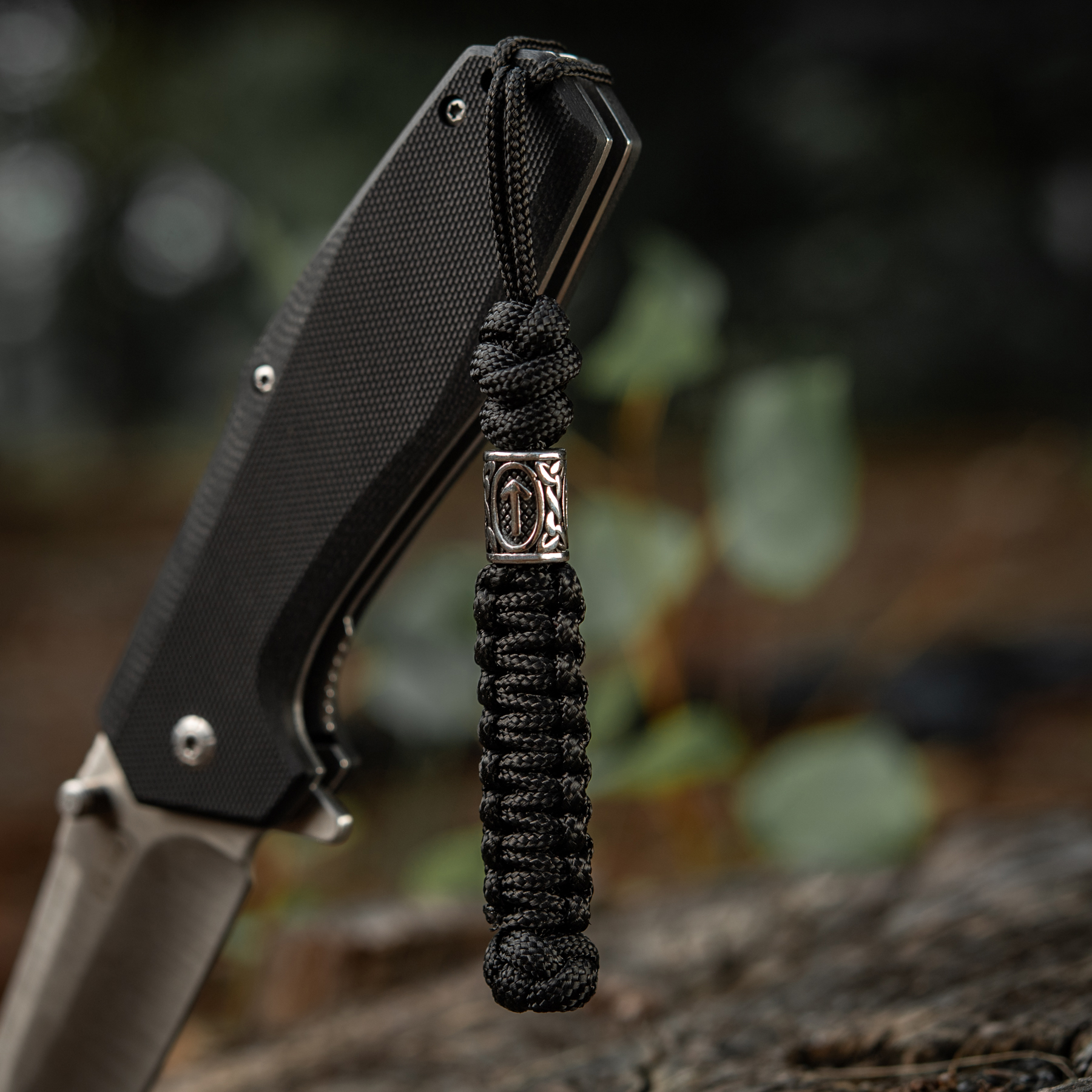 M-Tac темляк Teivaz rune Steel Black — 10