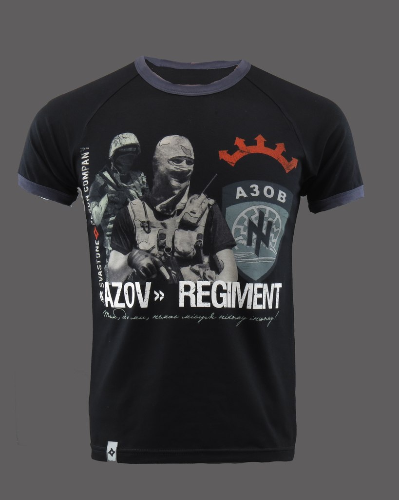 SvaStone футболка Azov Regiment чорна