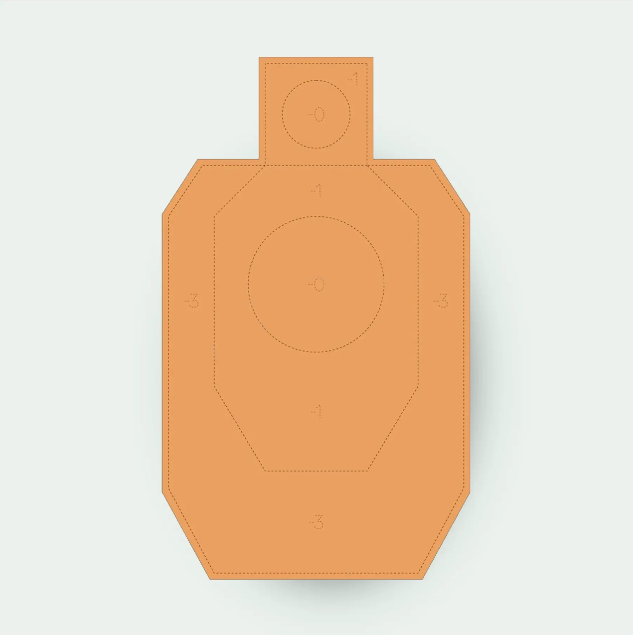 Мишень IDPA — 2