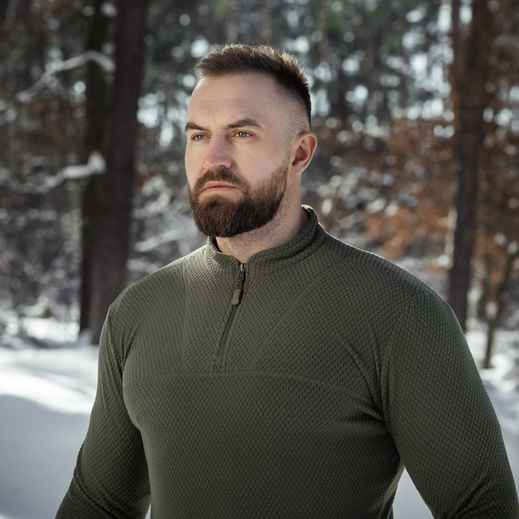 M-Tac терморубашка флис Delta Level 2 Hex Army Olive — 13