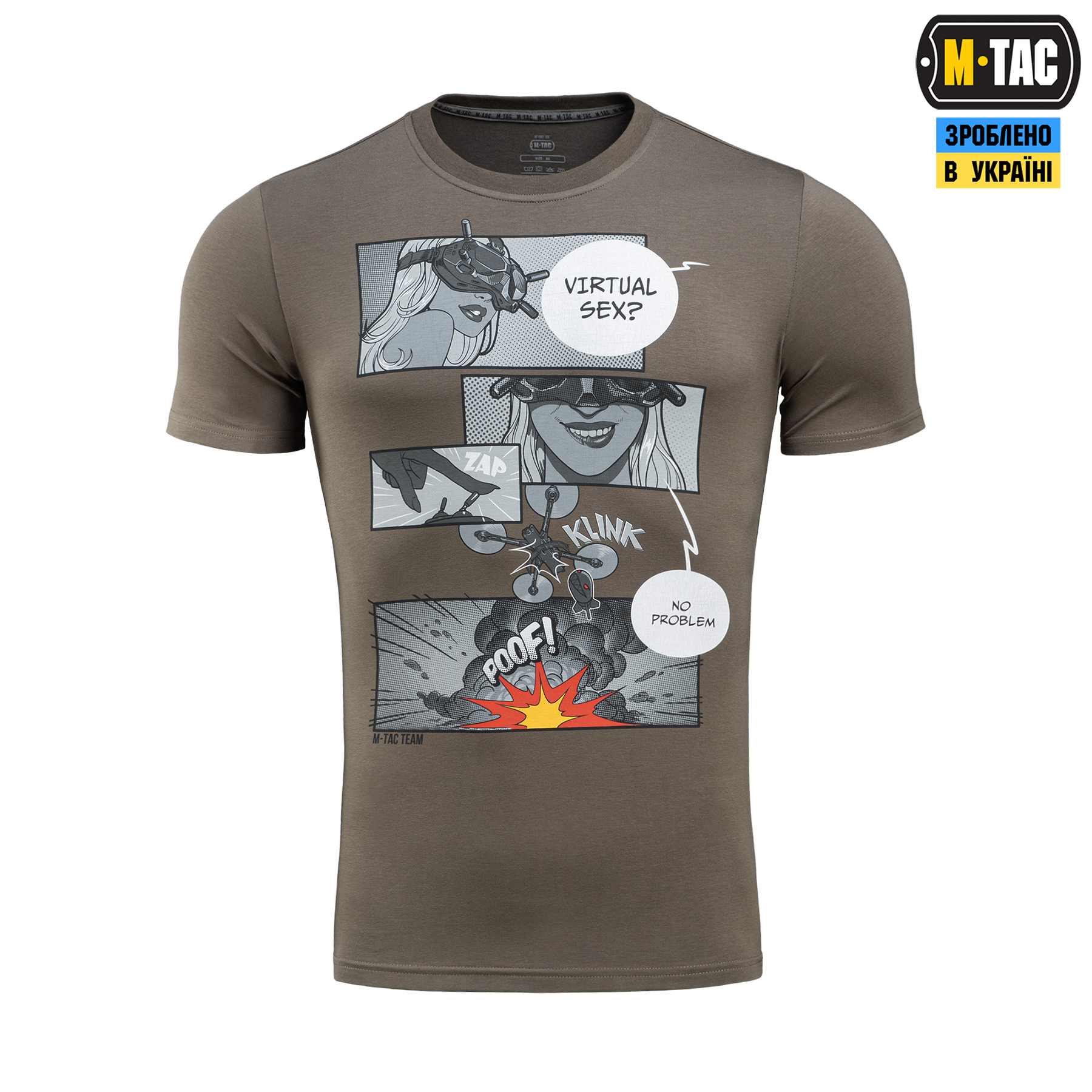 M-Tac футболка Comics Drone Girl Dark Olive — 3