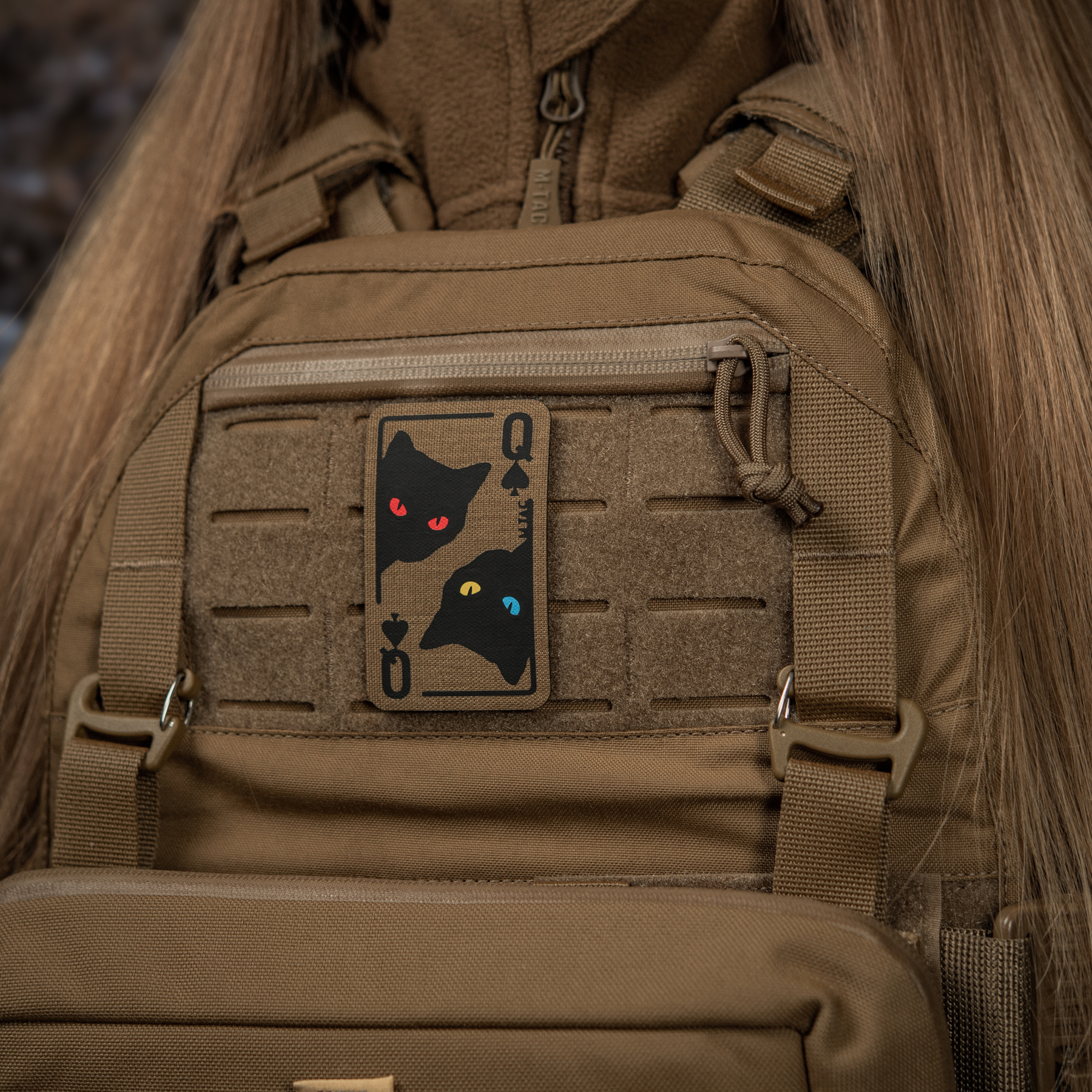 M-Tac нашивка Queen of spades Coyote/Black — 4