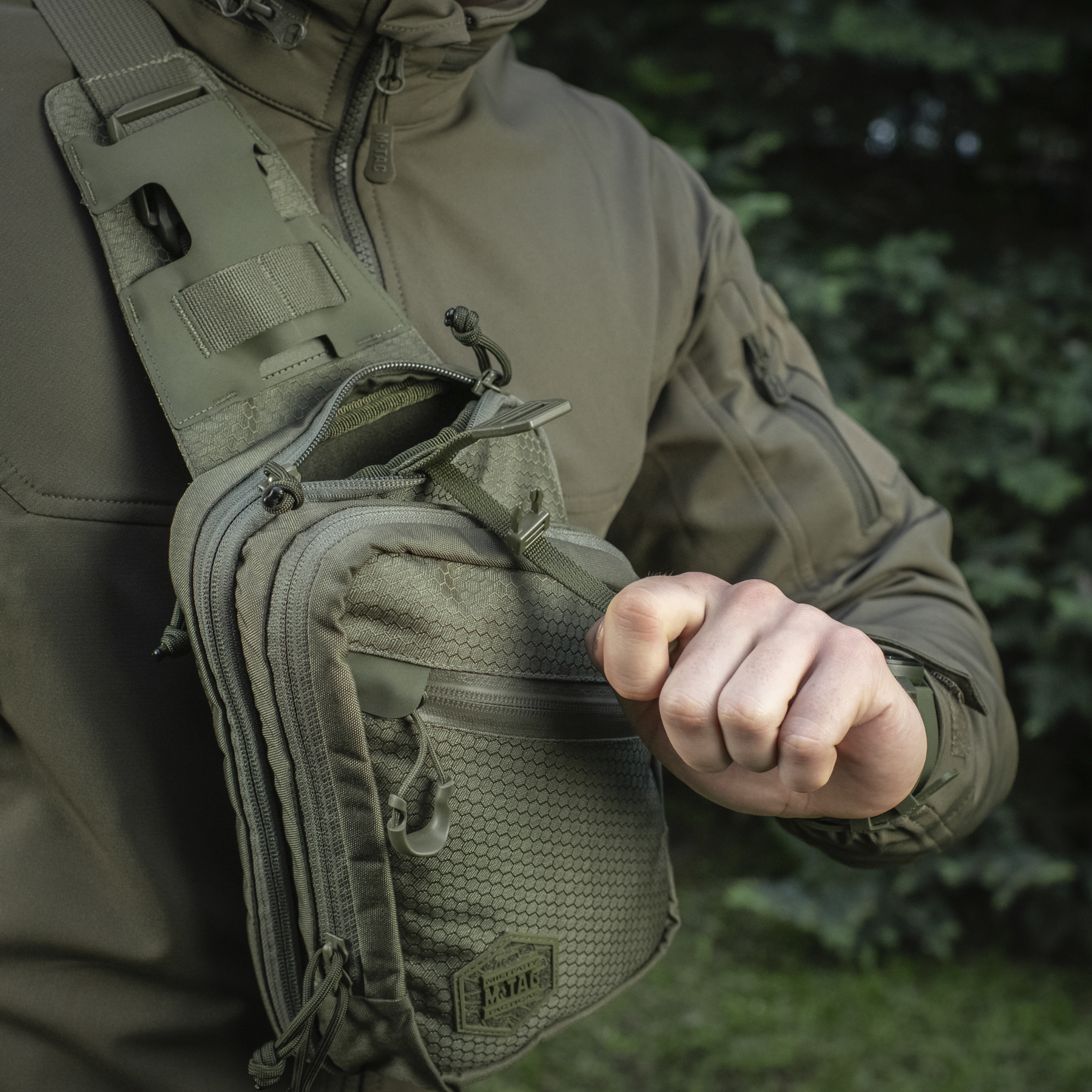 M-Tac сумка Sling Pistol Bag Elite Hex Ranger Green — 7