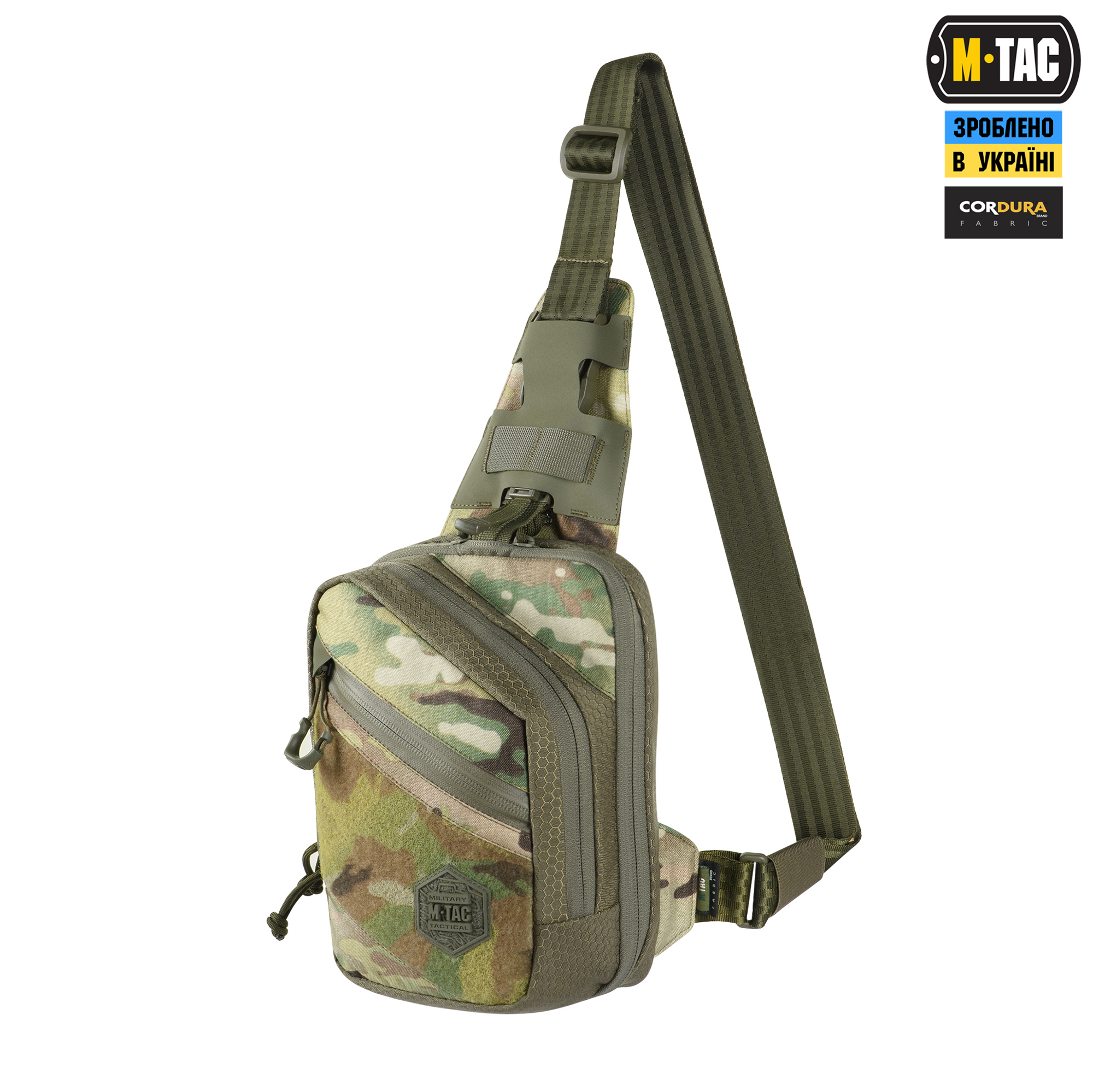 M-Tac сумка Sling Pistol Bag Elite Hex с липучкой Multicam/Ranger Green — 2