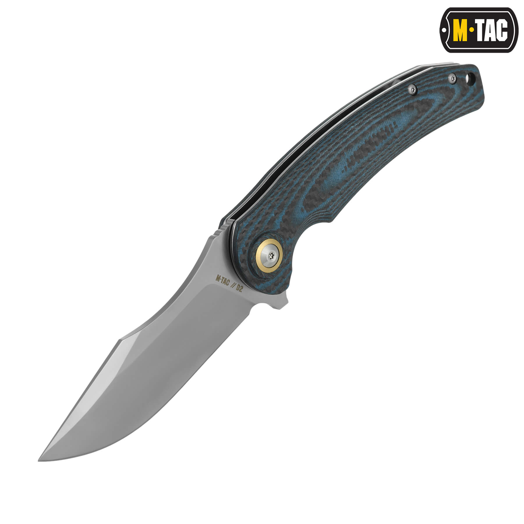 M-Tac нож складной Type 15 Carbon/Blue — 5