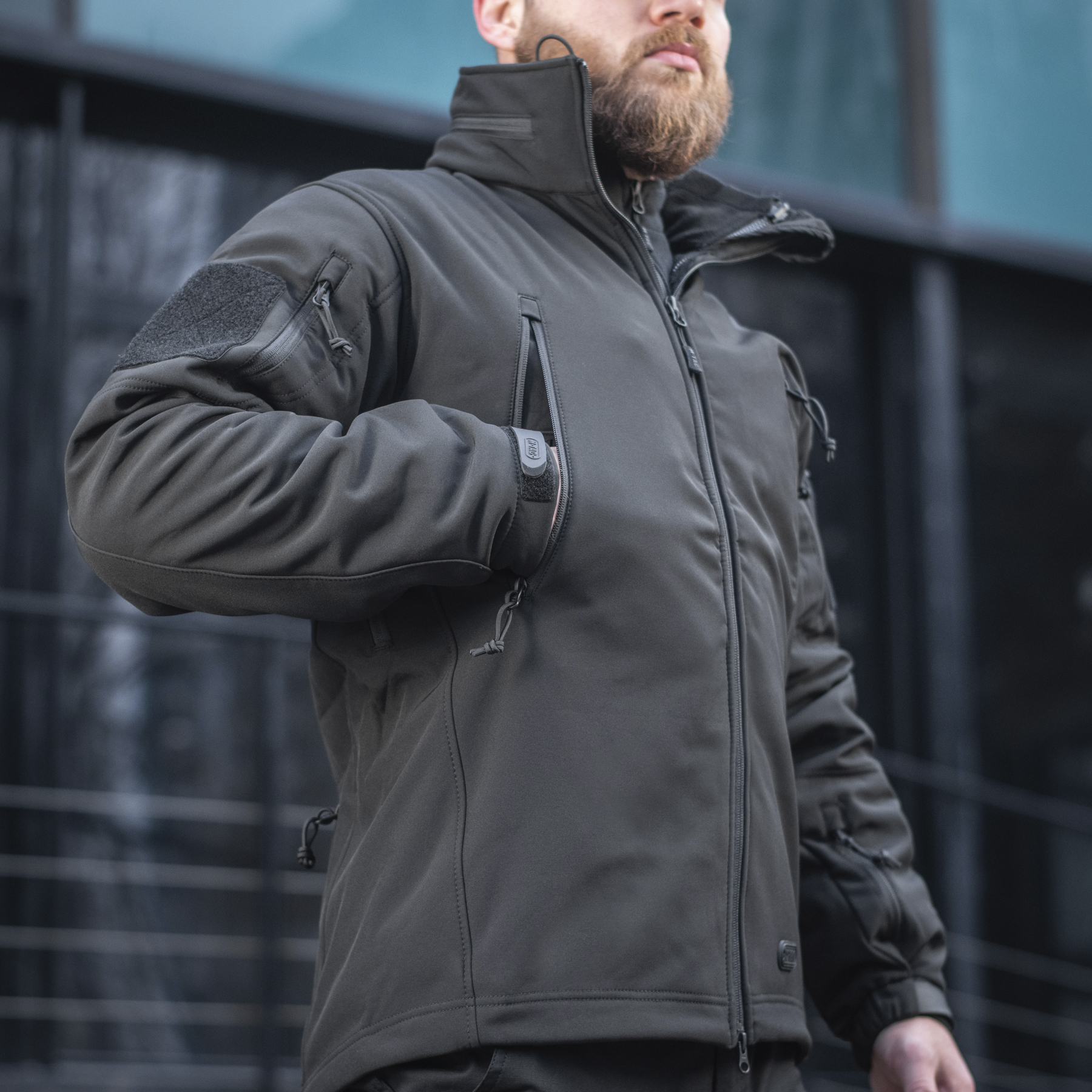 M-Tac куртка Soft Shell с подстежкой Black — 15