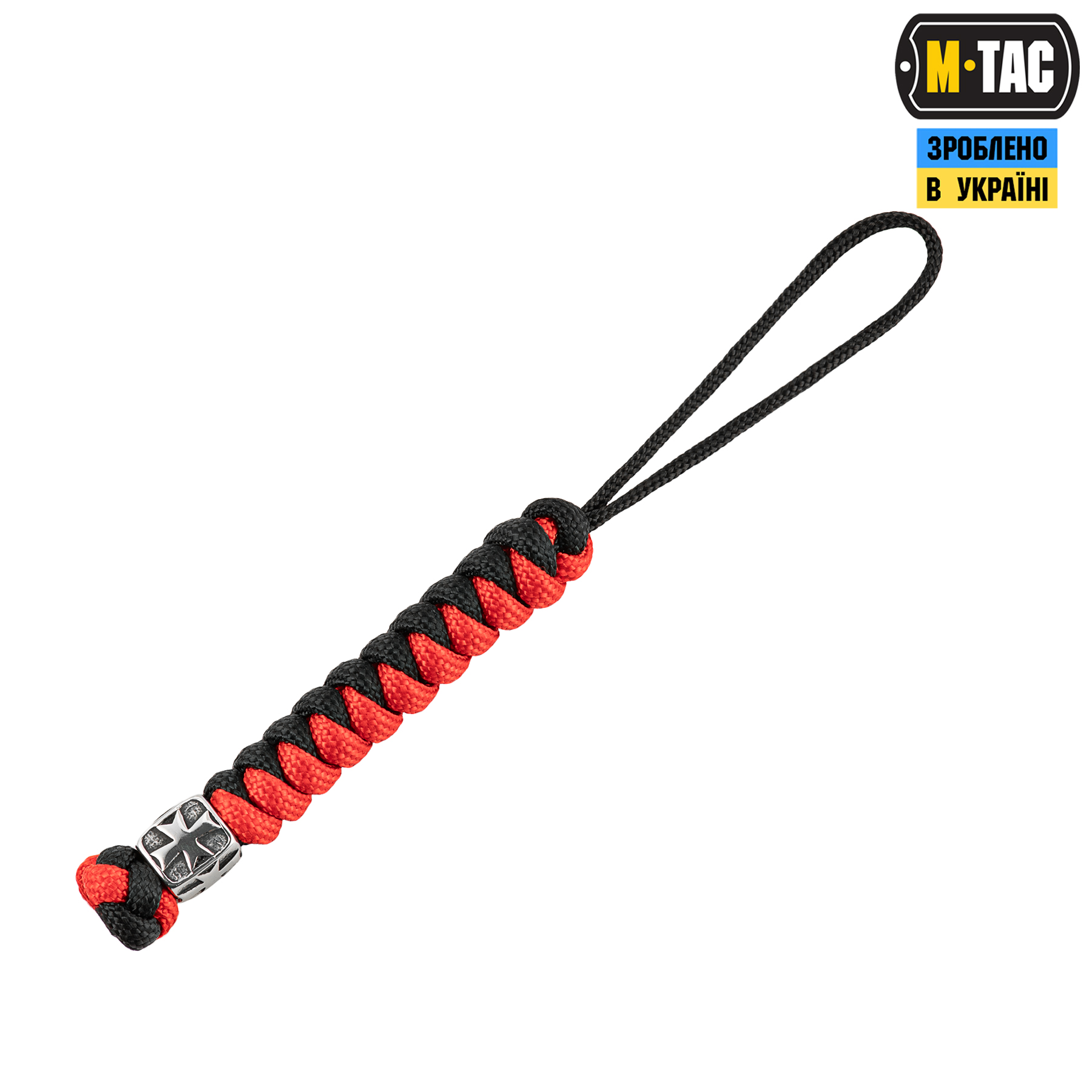 M-Tac темляк Viper Козацкий Крест Steel Black&Red — 2