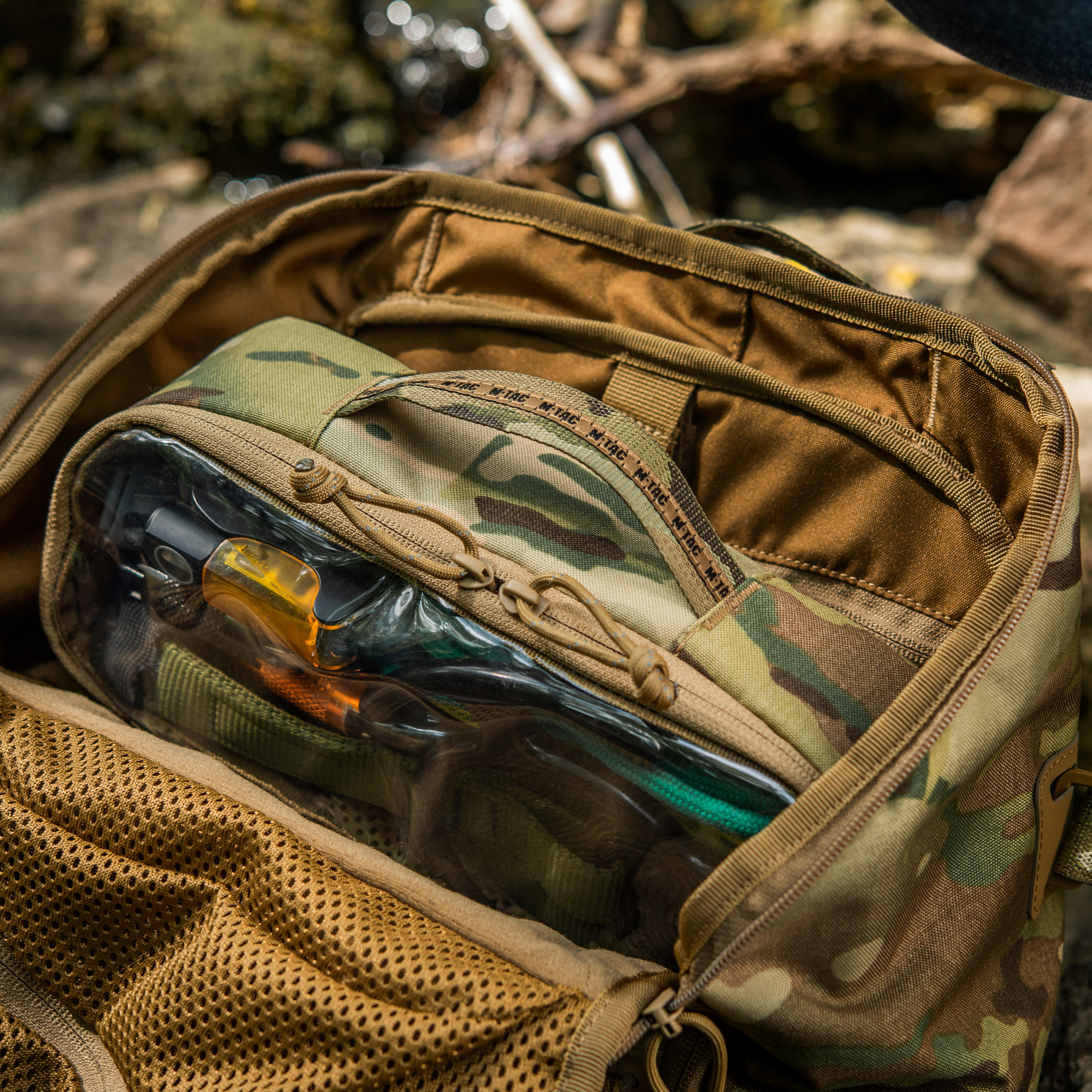 M-Tac органайзер утилитарный прозрачный Elite Medium (26х11 см) Multicam — 10