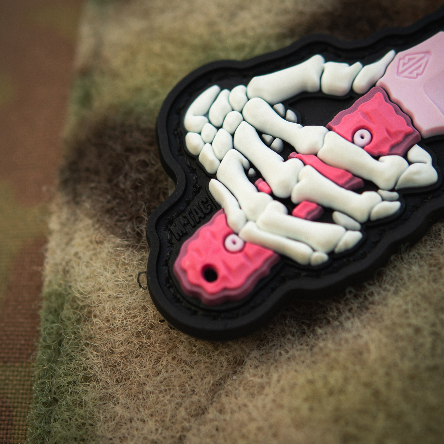 M-Tac нашивка Skeleton Knife PVC Pink — 11