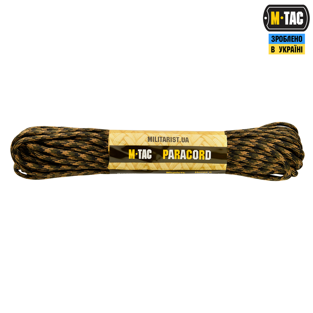 M-Tac паракорд 550 type III 15m Woodland Marpat — 2