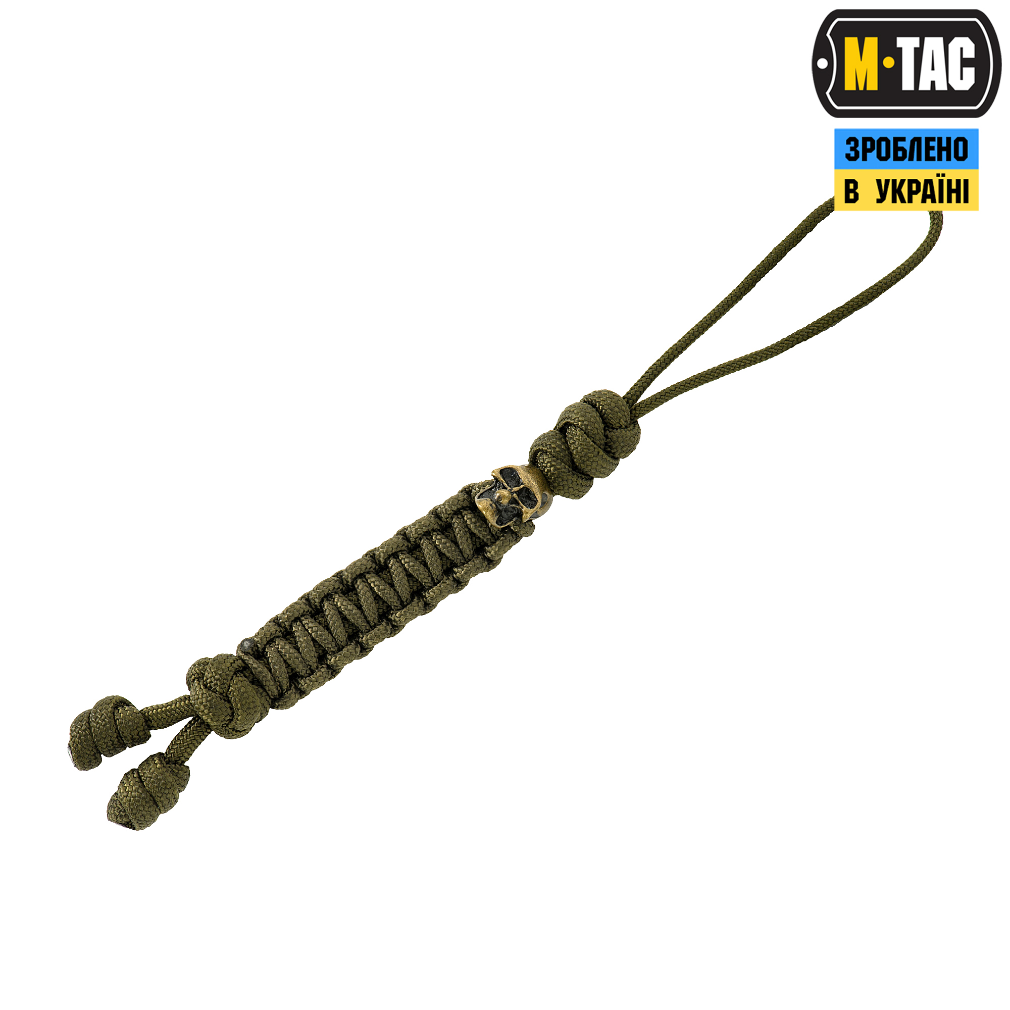M-Tac темляк Loopy Snake Skull Olive — 2