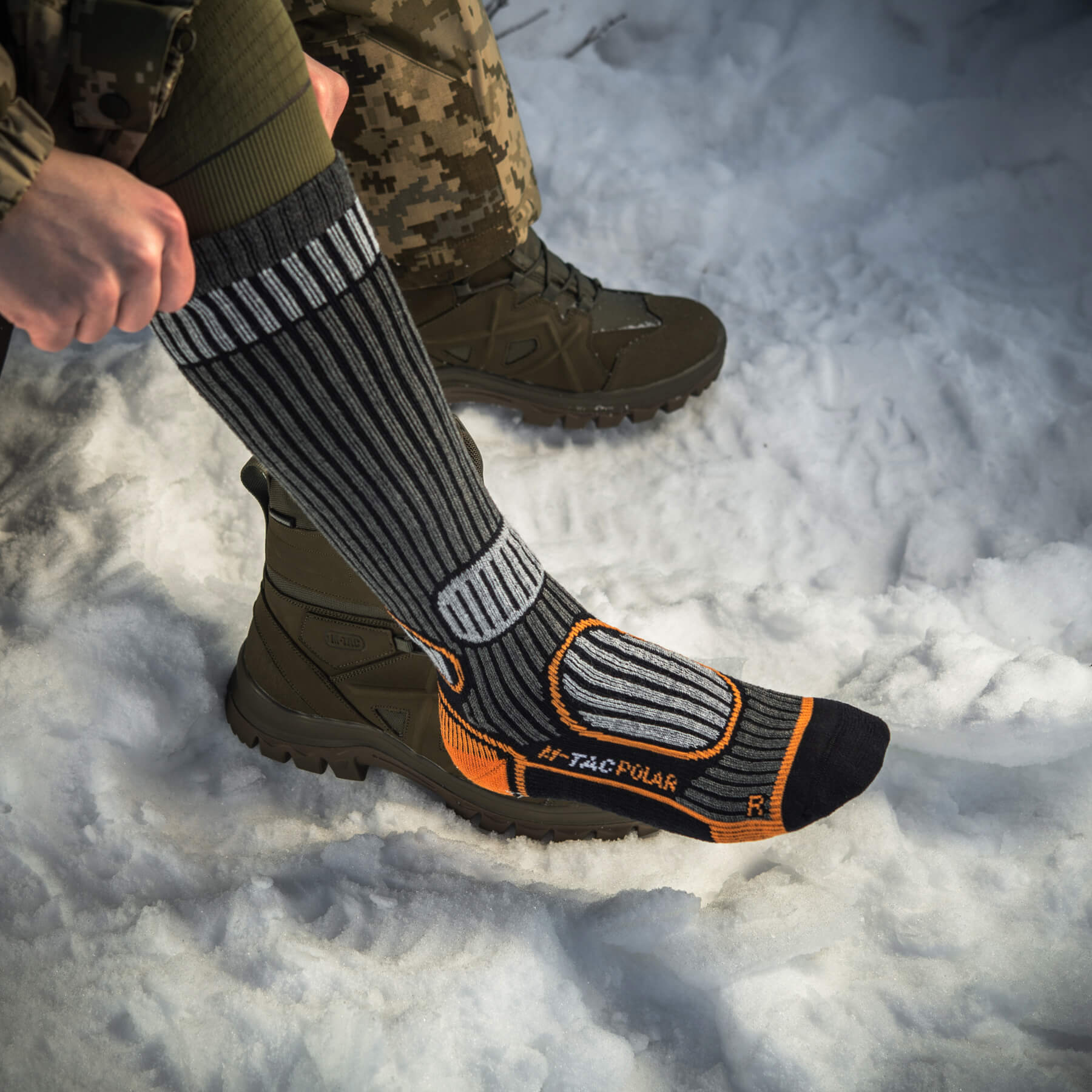 M-Tac носки Polar Merino 40% Long Black — 12