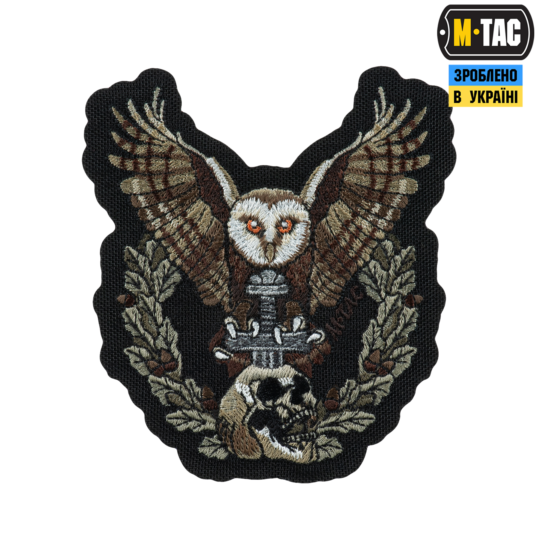M-Tac нашивка Сова (вишивка) Black — 2