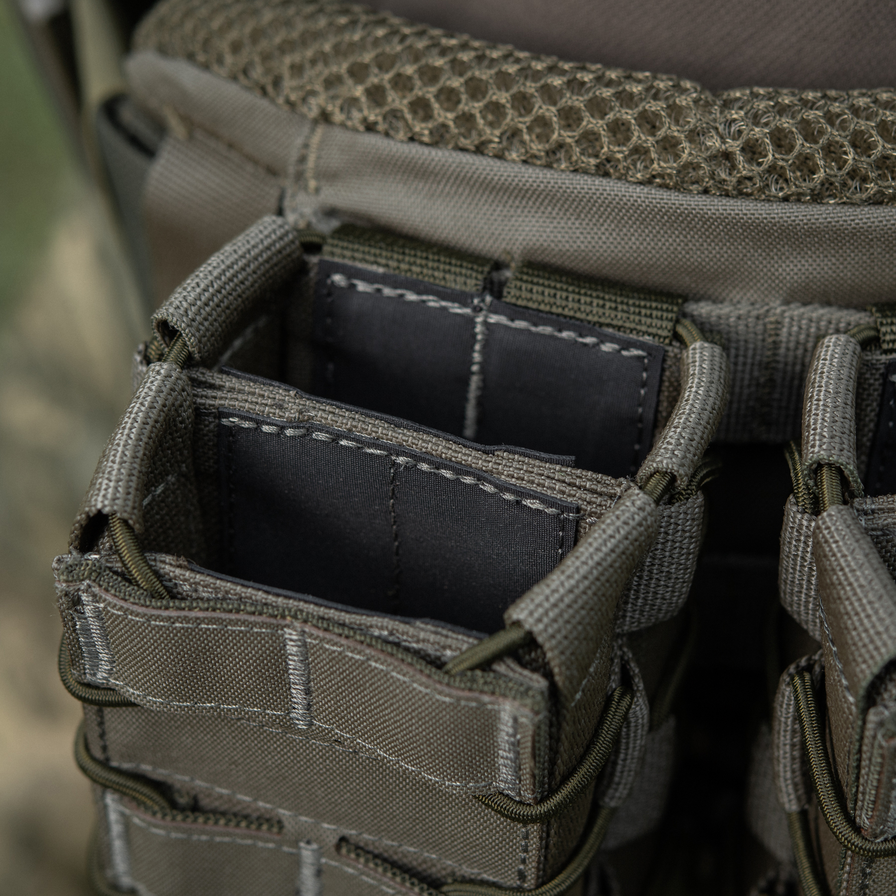 M-Tac подсумок для АК открытый двойной Laser Cut Ranger Green — 19