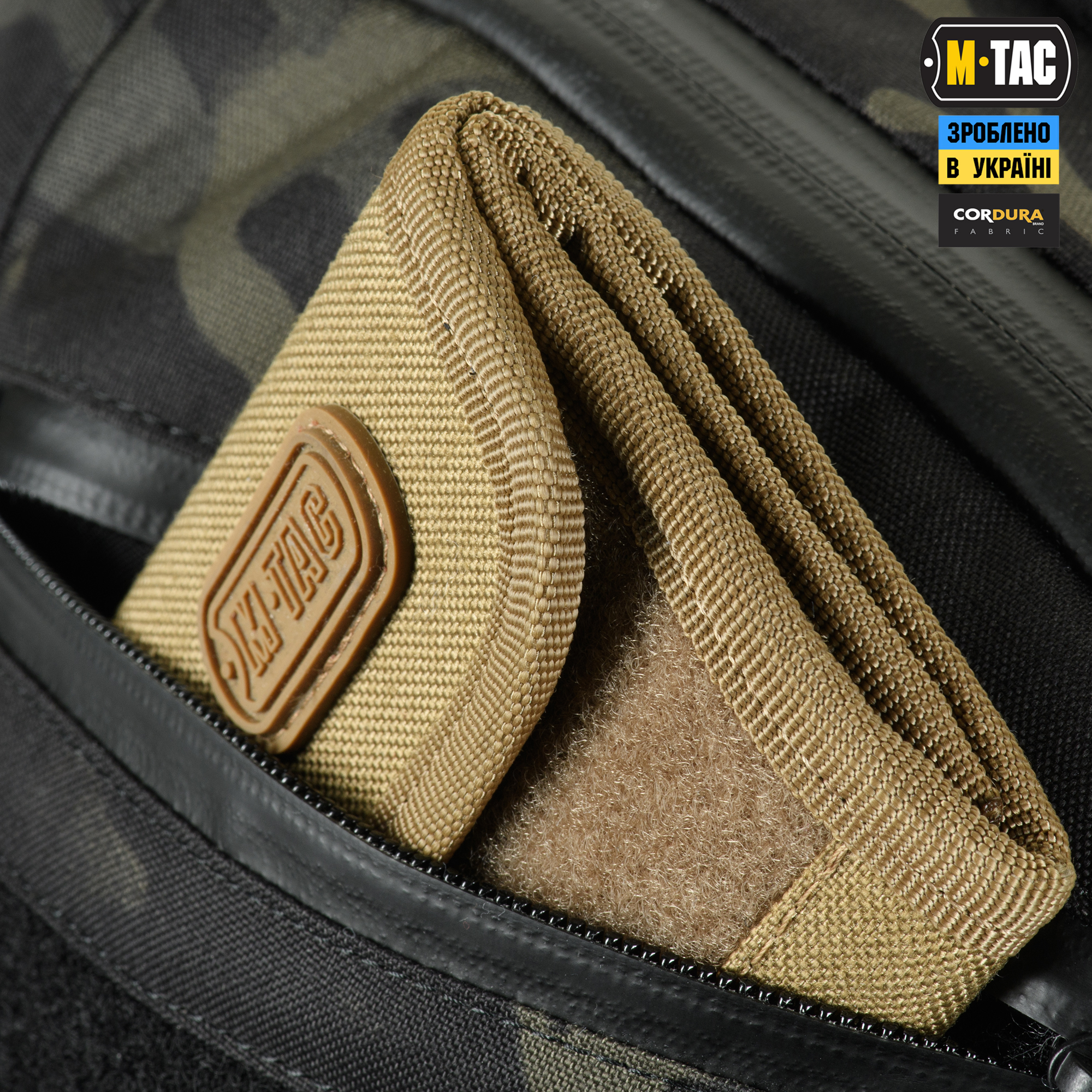 M-Tac сумка Sphaera Hex Hardsling Bag Large с липучкой Elite Multicam Black/Black — 11
