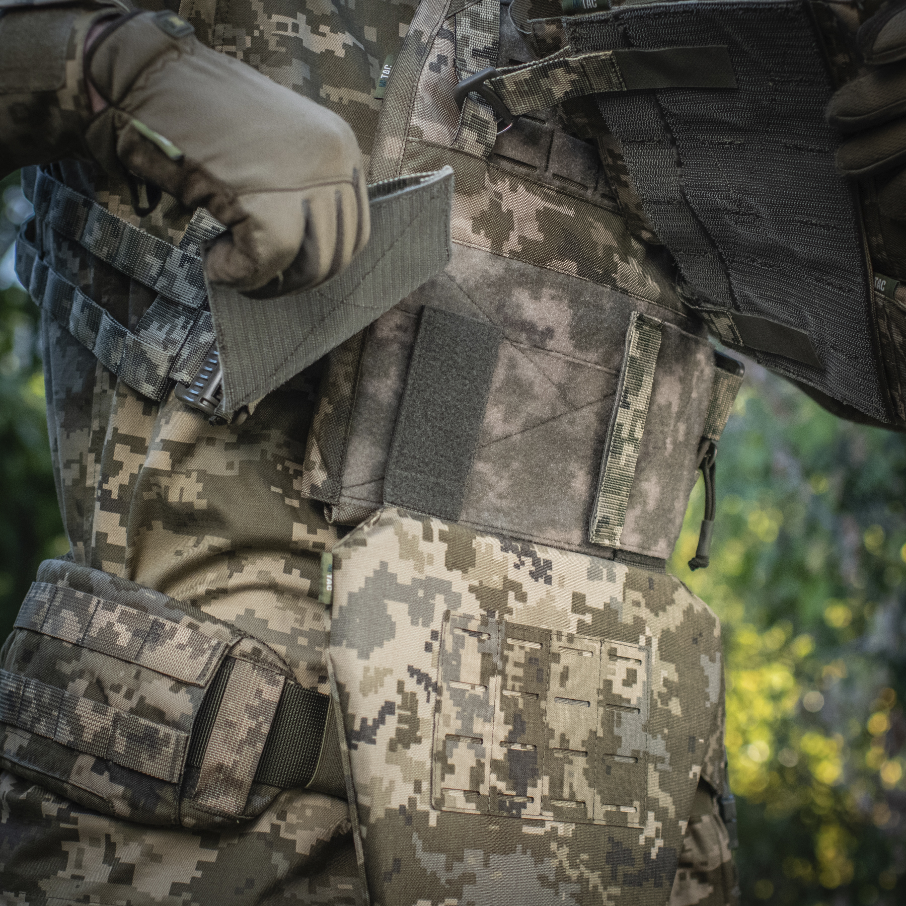 M-Tac фартук противоосколочный с баллистическим пакетом 1 класс (FMS) Laser Cut MM14 — 17