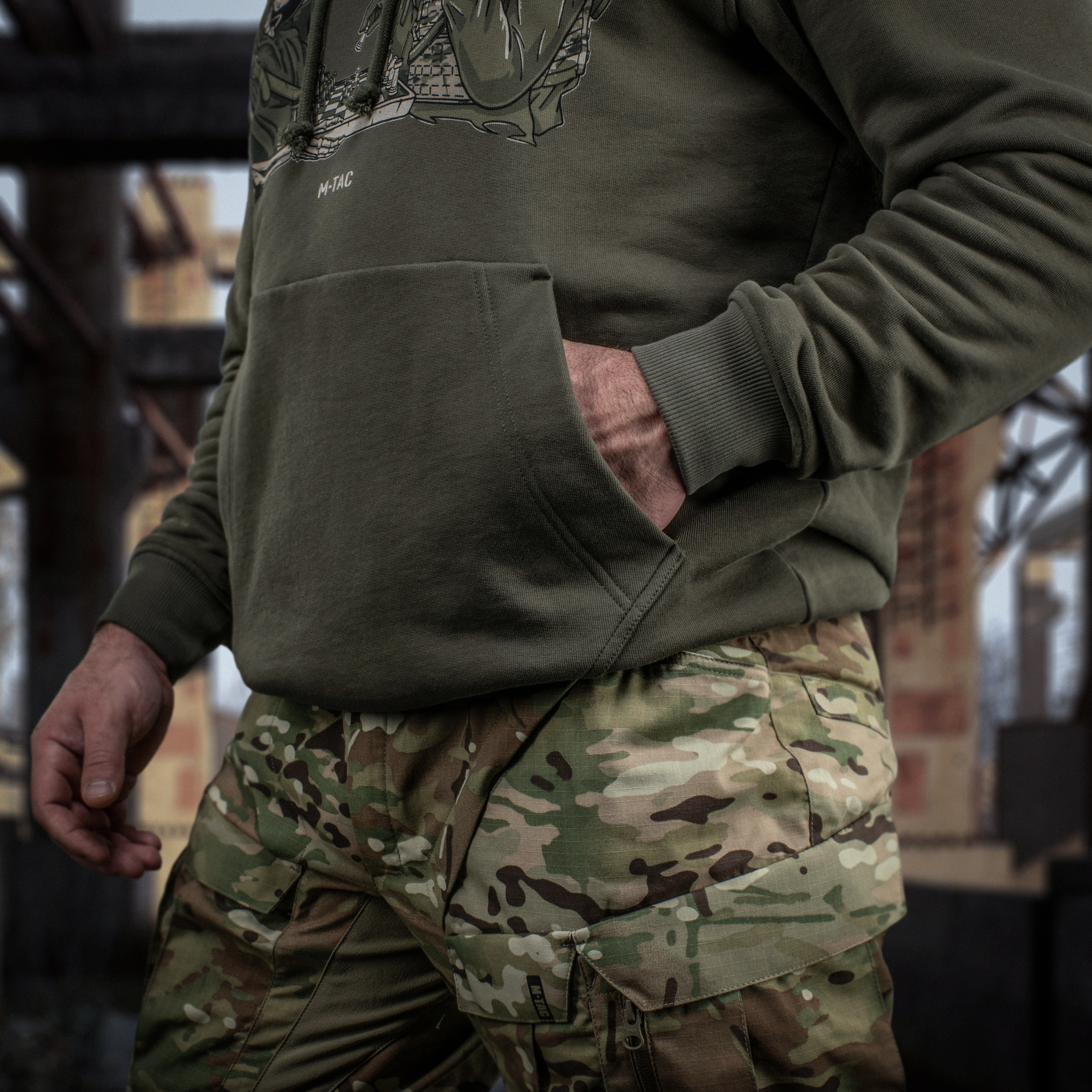M-Tac кофта Hoodie Time Oversize Hard Ranger Green — 32