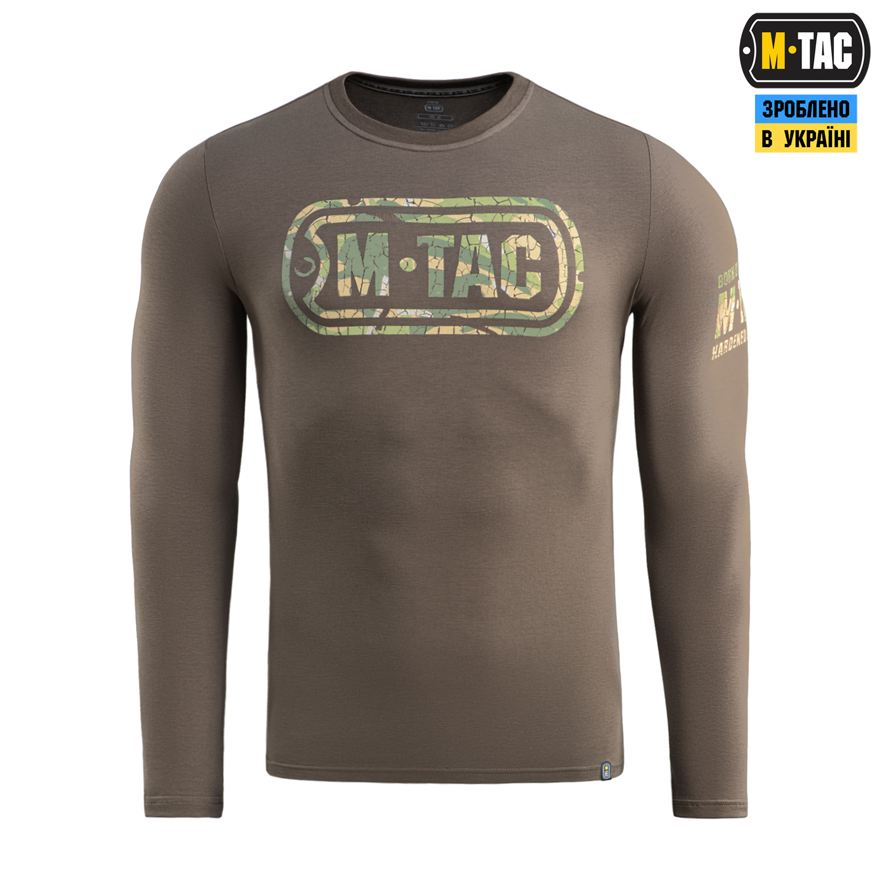M-Tac футболка Logo длинный рукав Dark Olive — 3