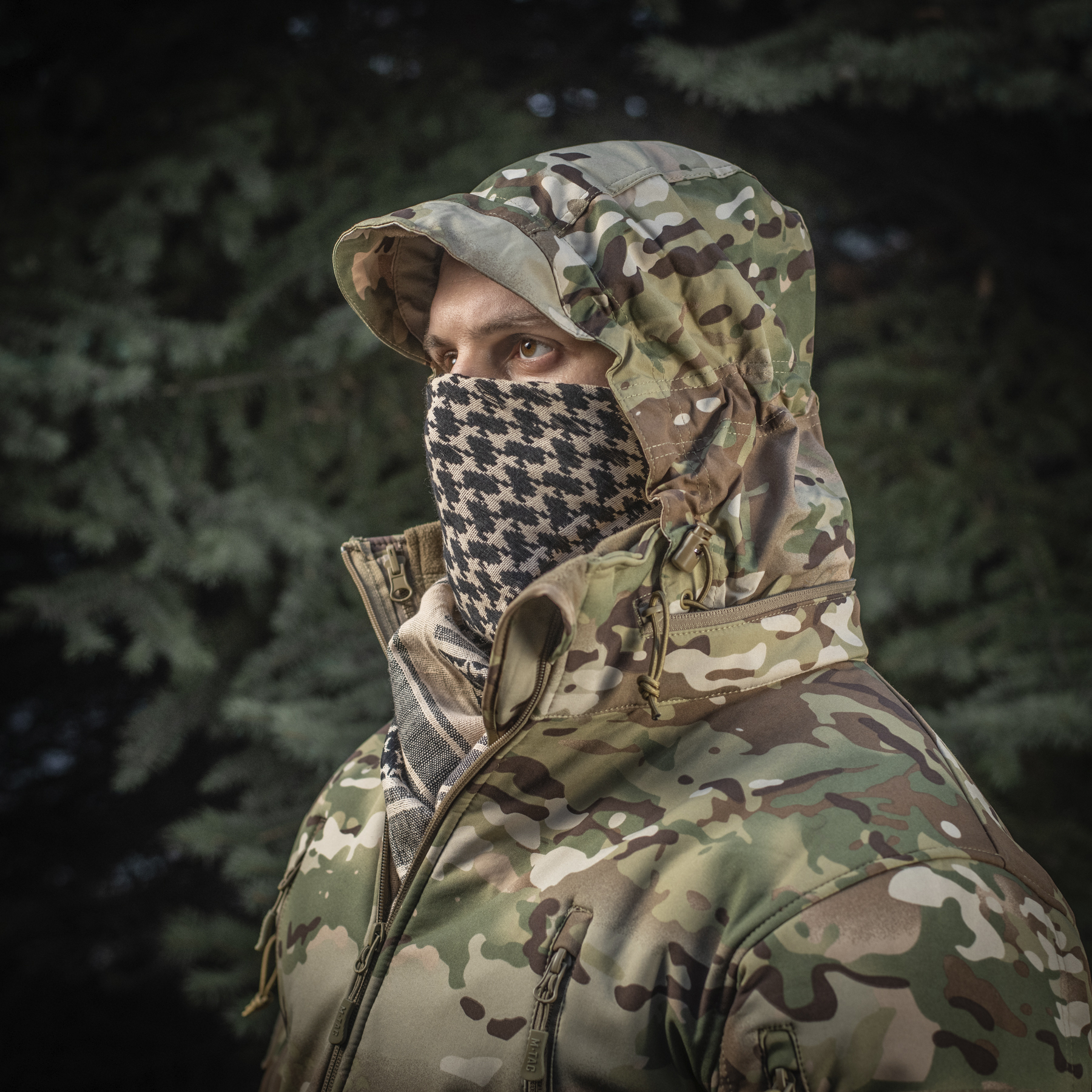M-Tac шарф шемаг плотный Khaki/Black — 7