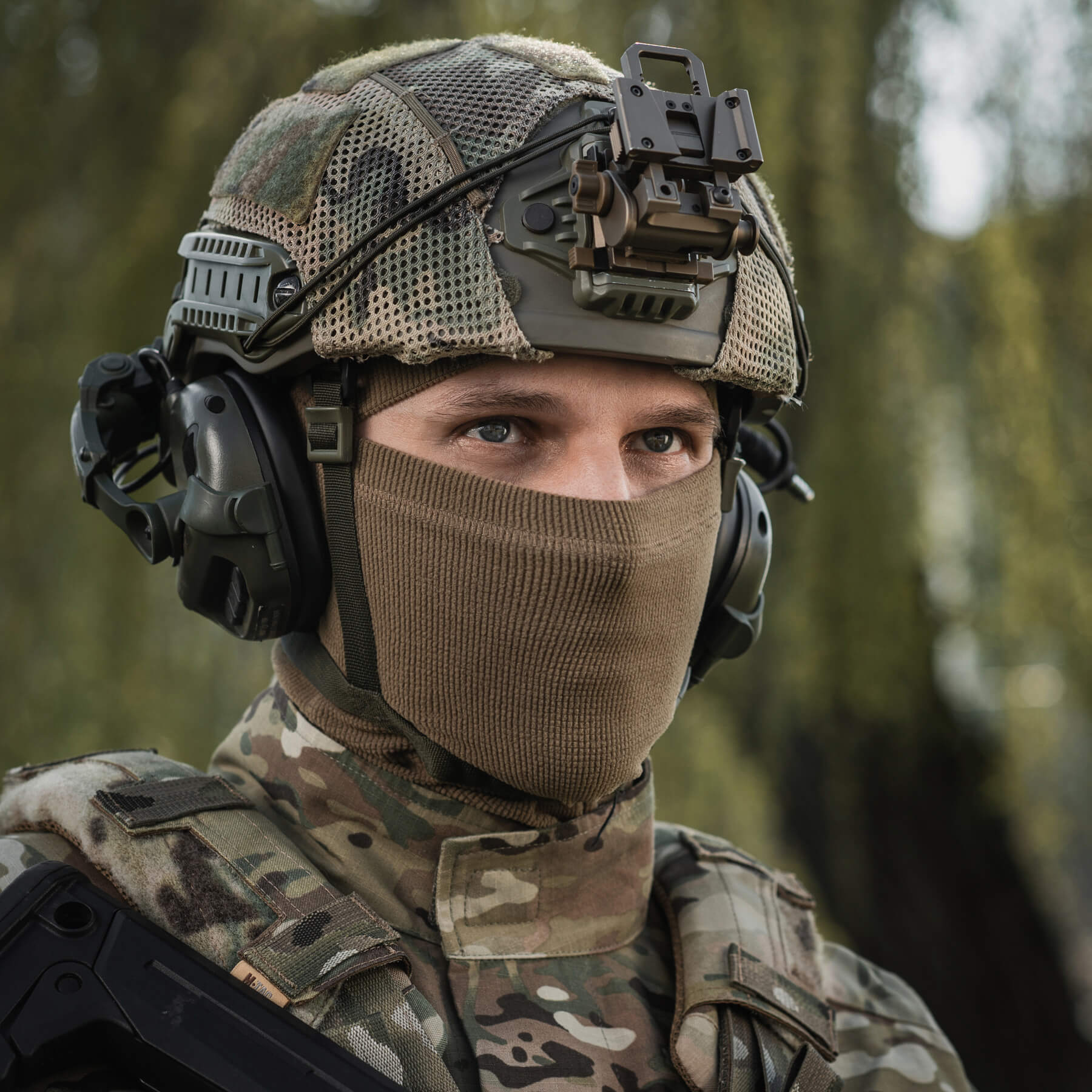 M-Tac балаклава-ниндзя Basic микрофлис рип-стоп Tan — 9