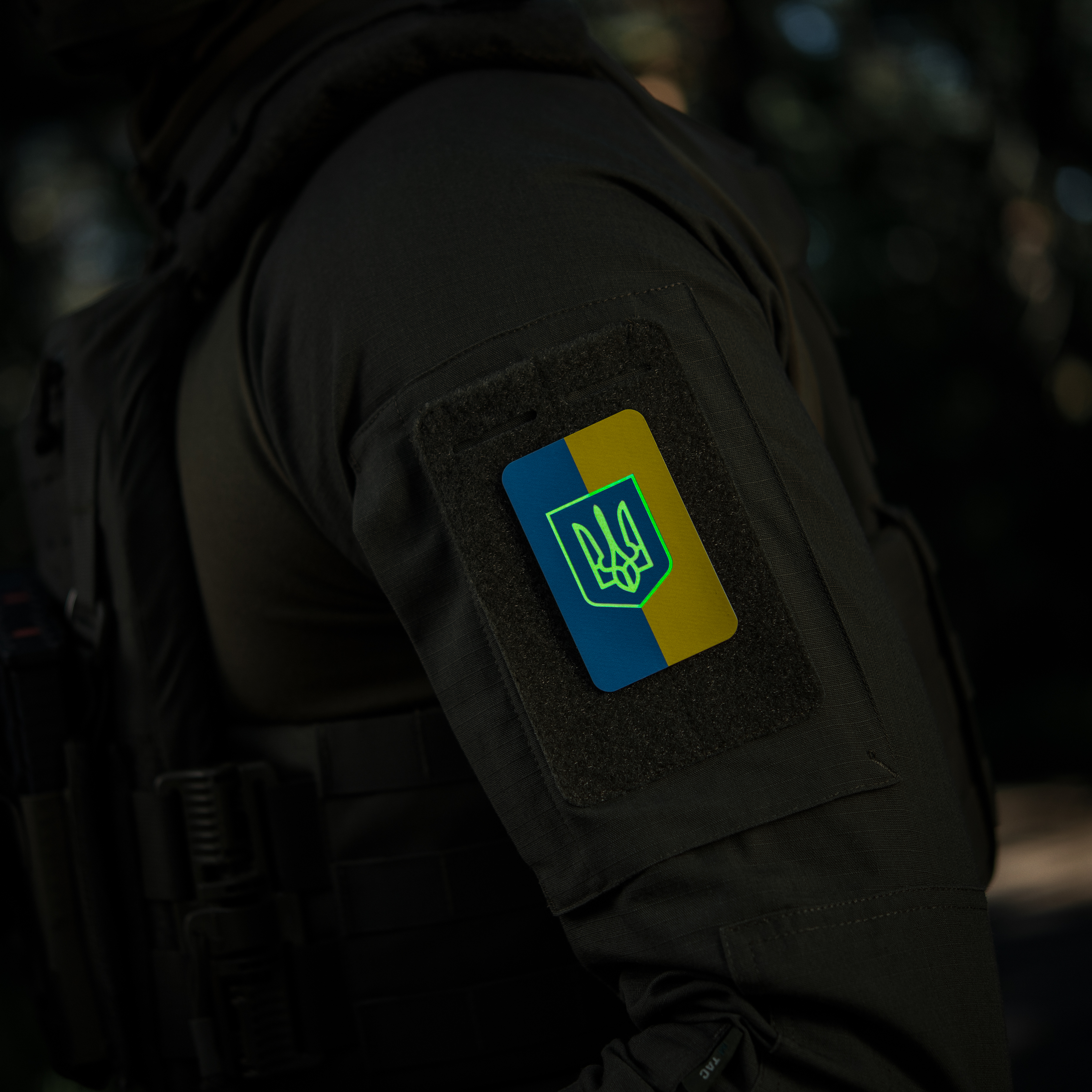M-Tac нашивка флаг Украины с гербом (80х50 мм) вертикальная Full Color/GID — 7