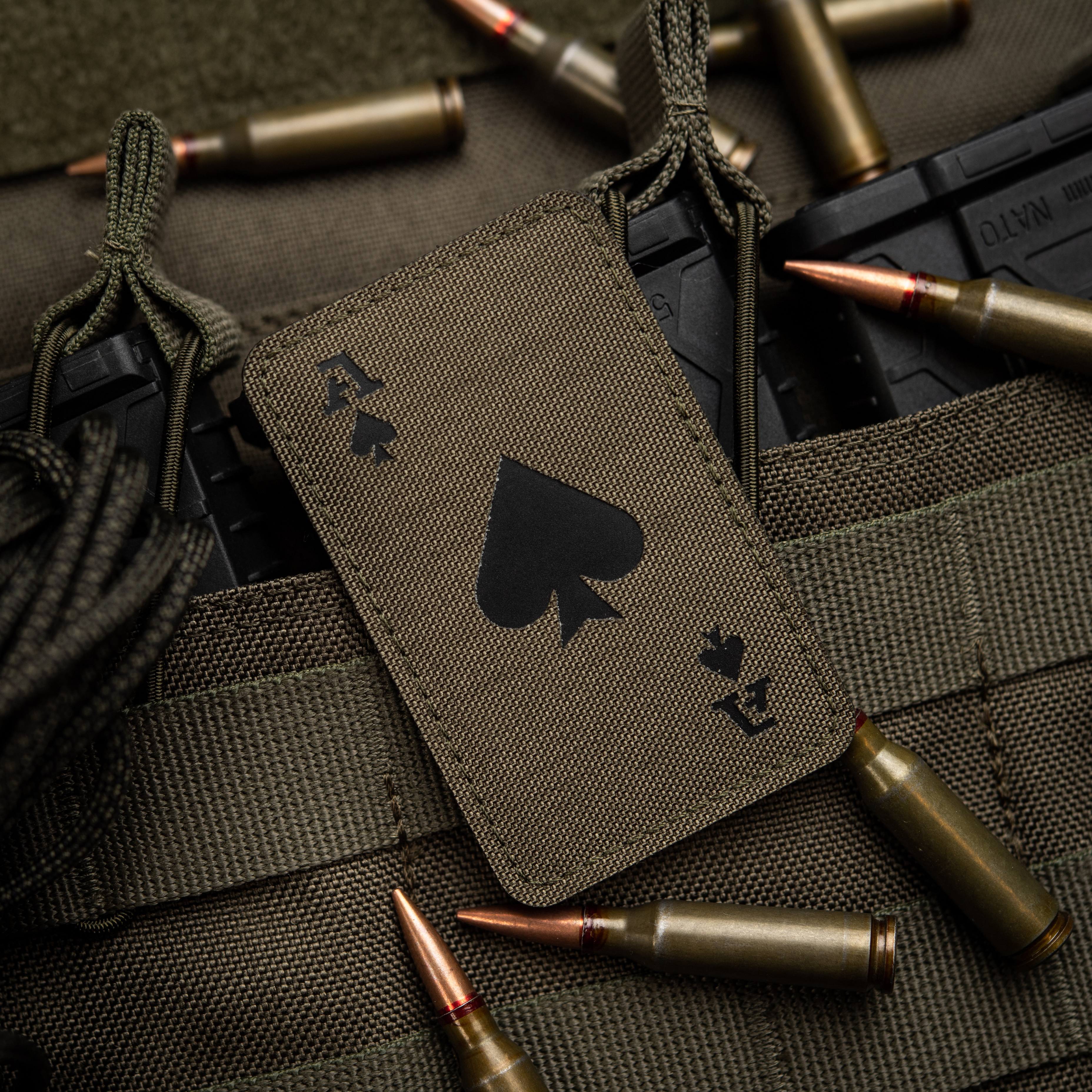 M-Tac нашивка Ace of Spades Laser Cut Ranger Green/Black — 4