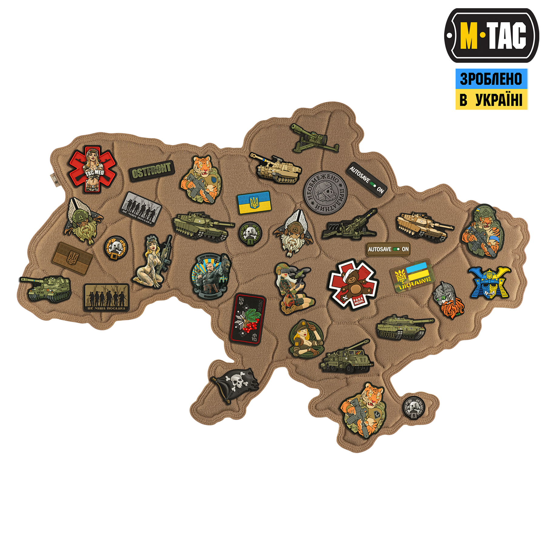 M-Tac панель для нашивок Мапа України Coyote — 2
