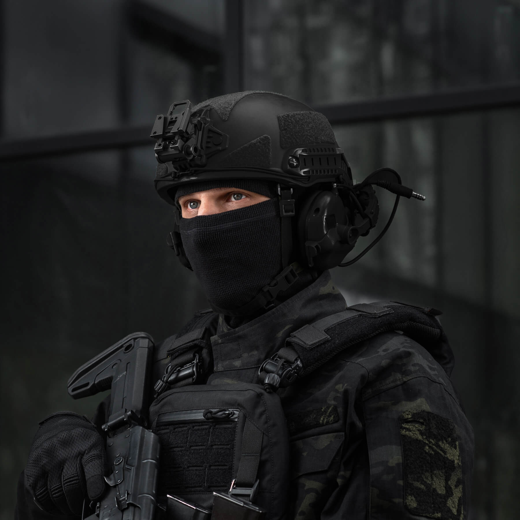 M-Tac балаклава-ниндзя Basic микрофлис рип-стоп Black — 13