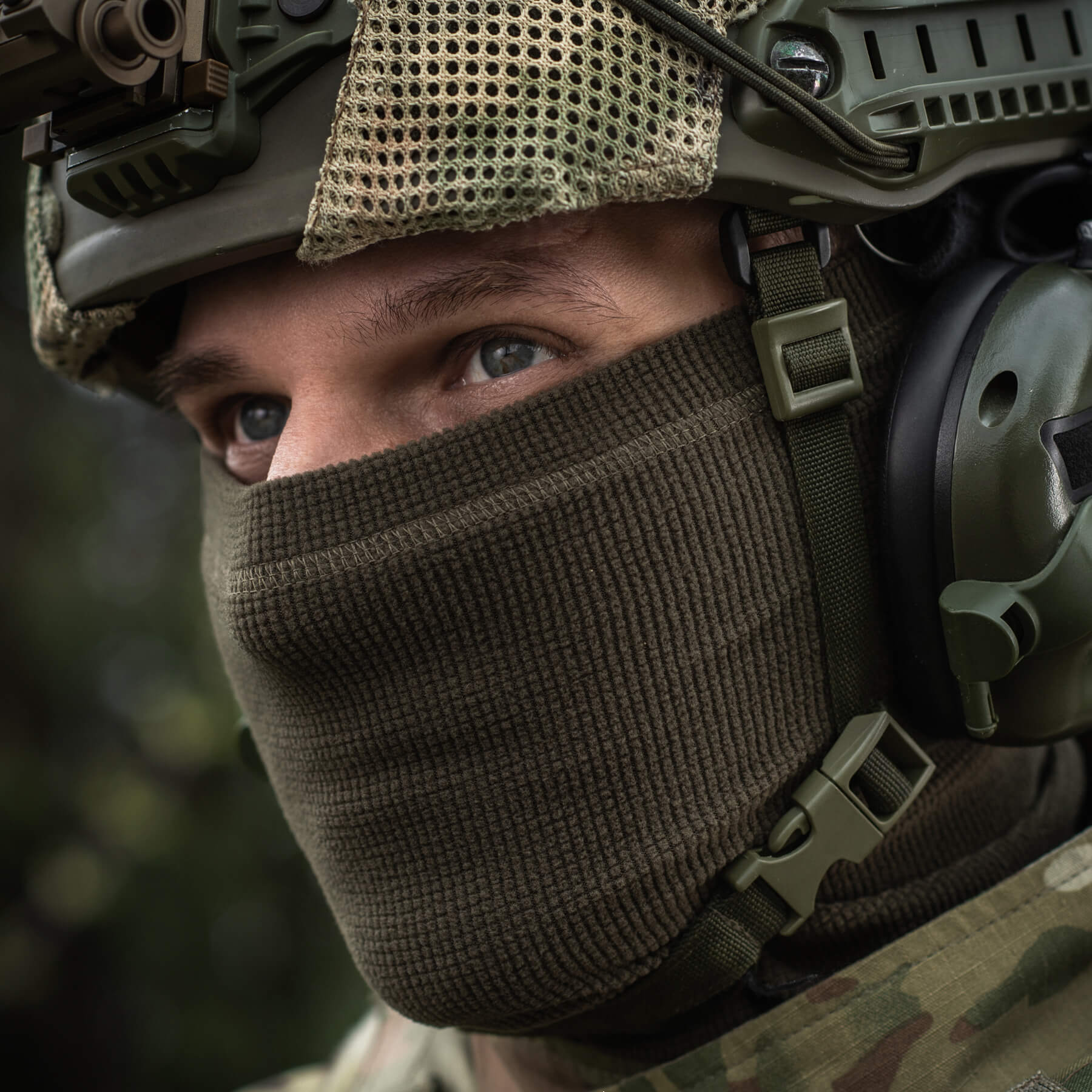 M-Tac шарф-труба микрофлис рип-стоп Dark Olive — 12
