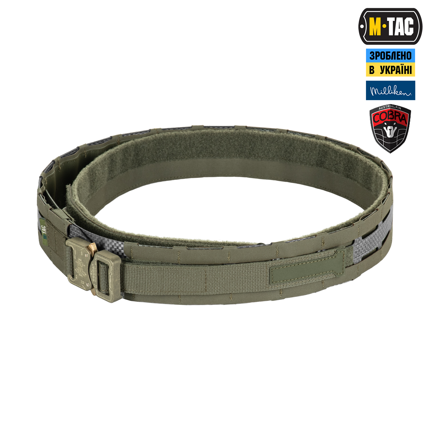 M-Tac ремень Tiger Belt Cobra Buckle Ranger Green — 3