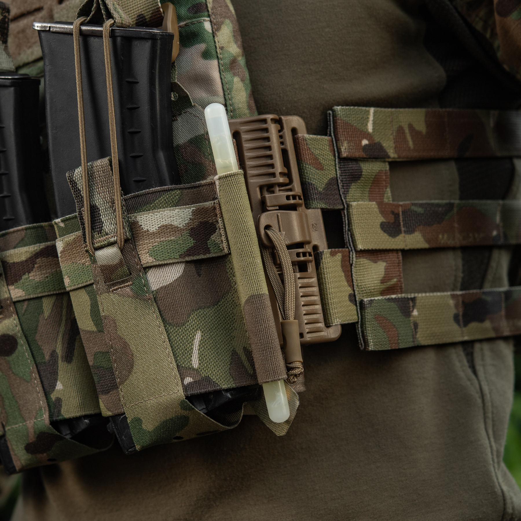M-Tac передняя панель для плитоноски Cuirass QRS на три магазина Multicam — 12