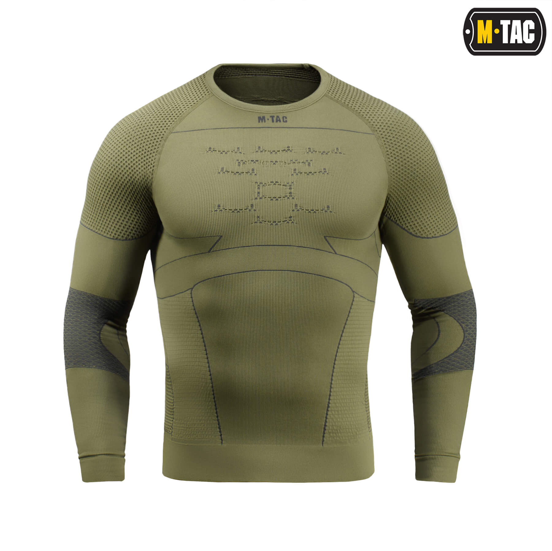 M-Tac терморубашка компрессионная Ranger Green/Dark Grey — 3