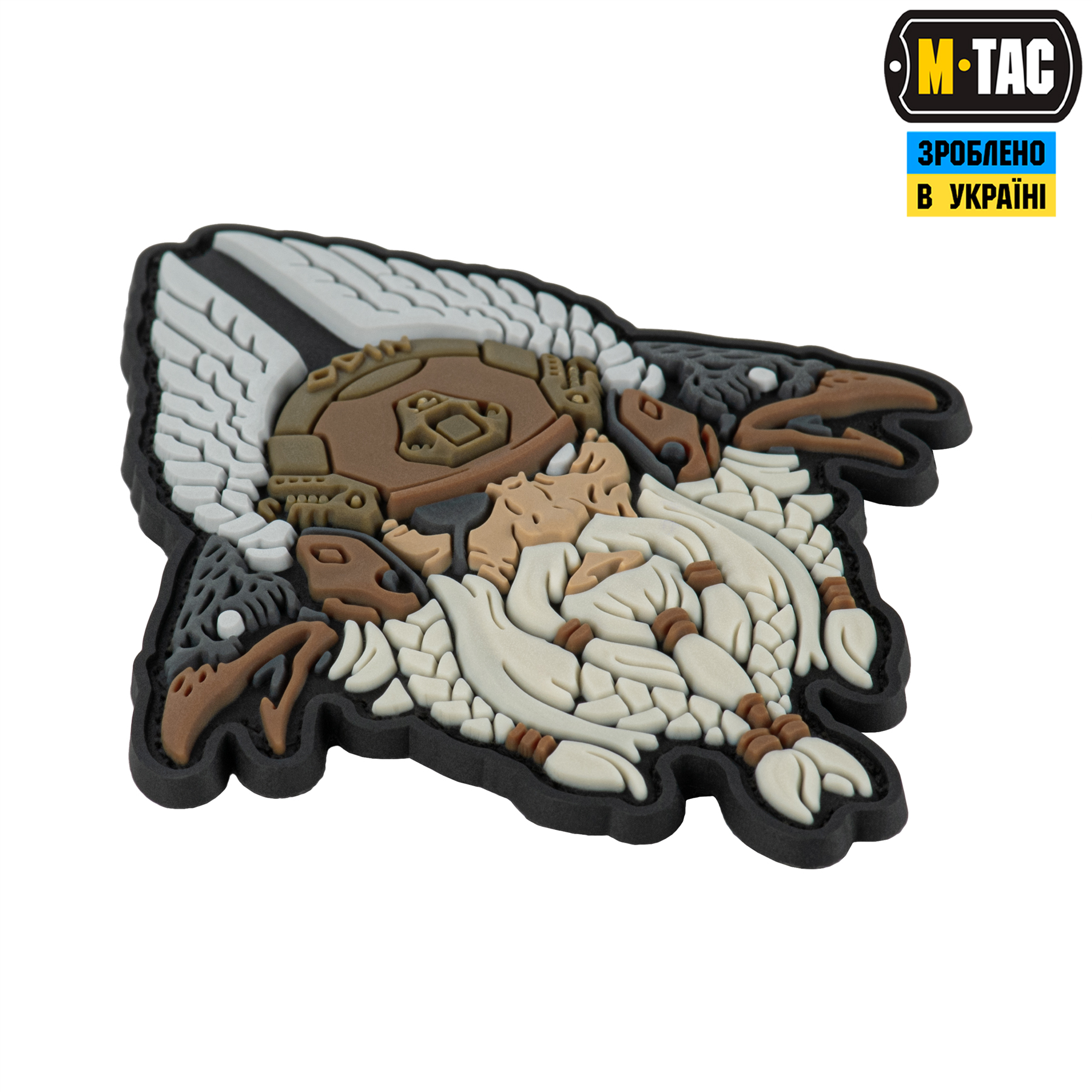 M-Tac нашивка Odin 3D PVC White/Coyote — 3