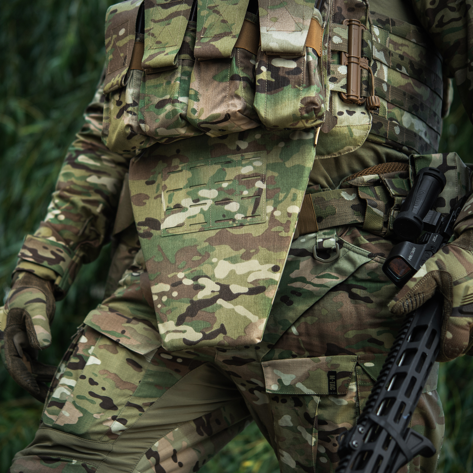 M-Tac фартук противоосколочный с баллистическим пакетом 1 класс (BRONYX) Laser Cut Multicam — 23