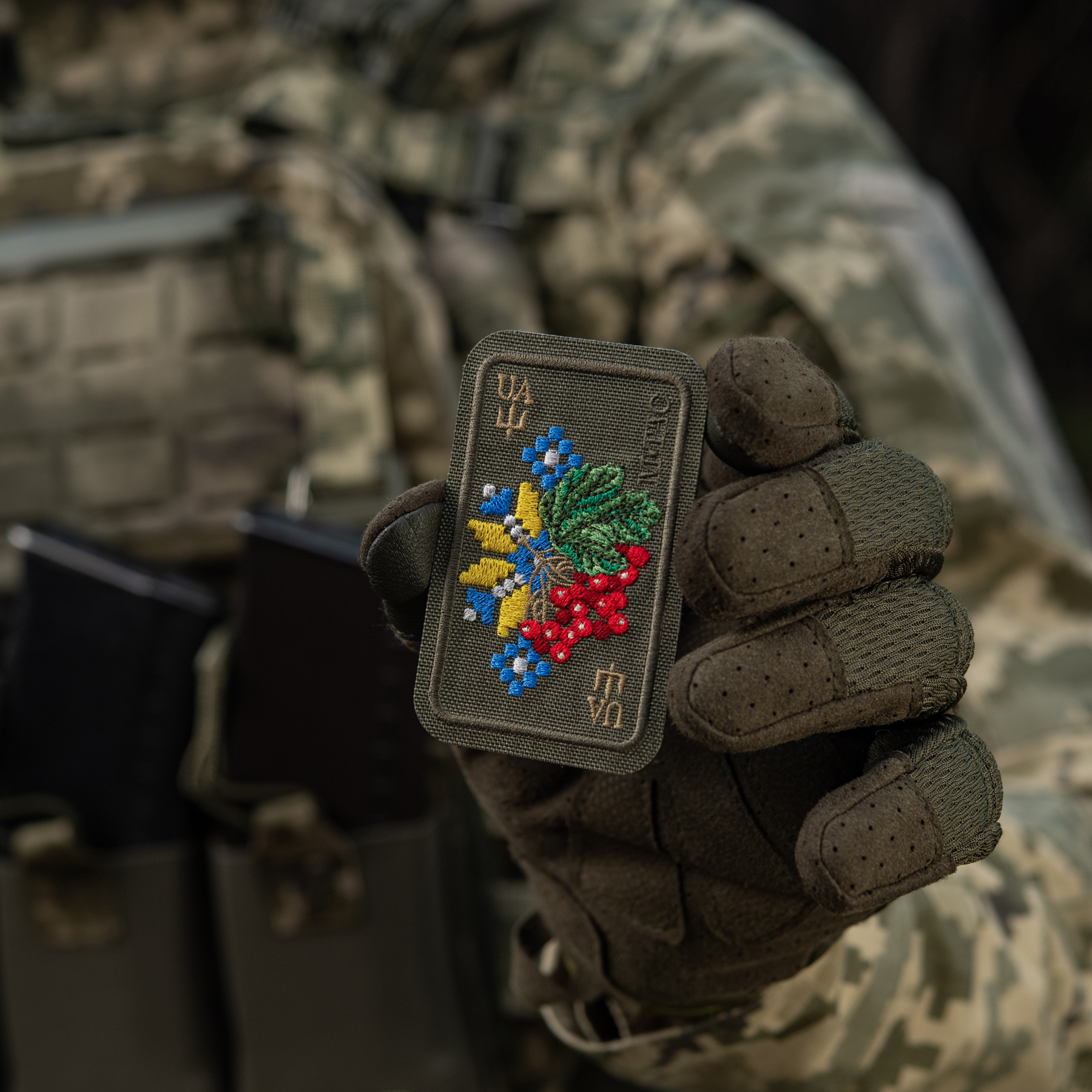 M-Tac нашивка Орнамент Калина (вышивка) Ranger Green — 10