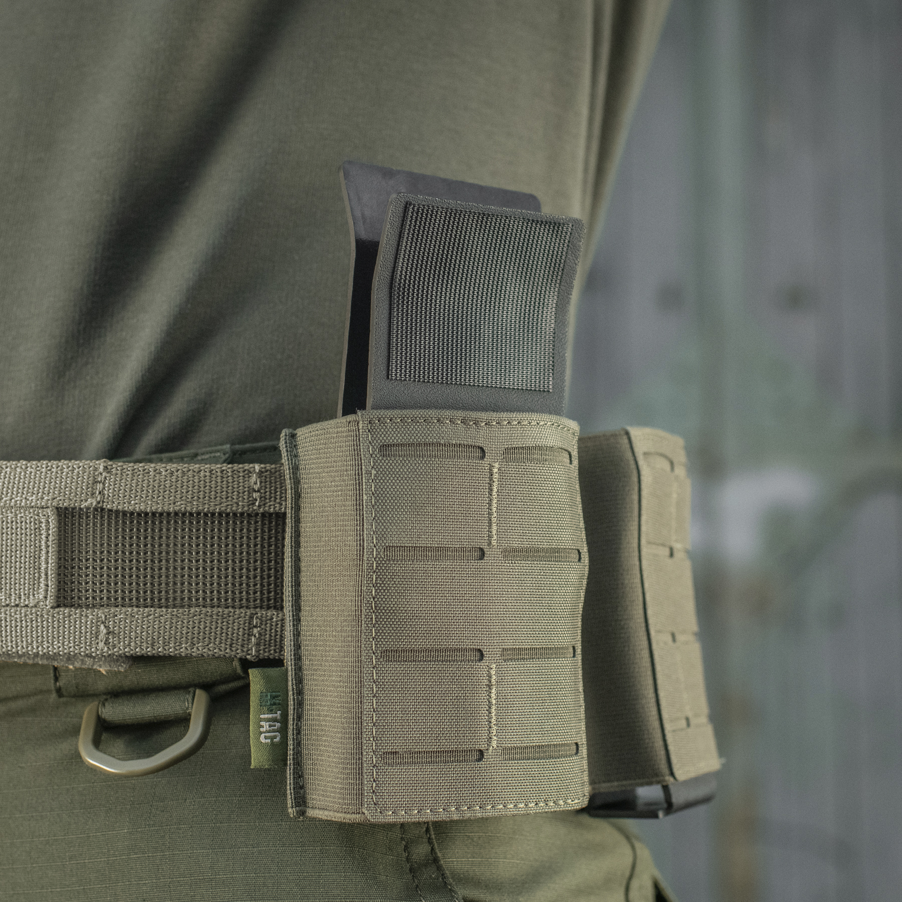 M-Tac подсумок для магазина на резинке (10 см) Laser Cut Ranger Green — 12